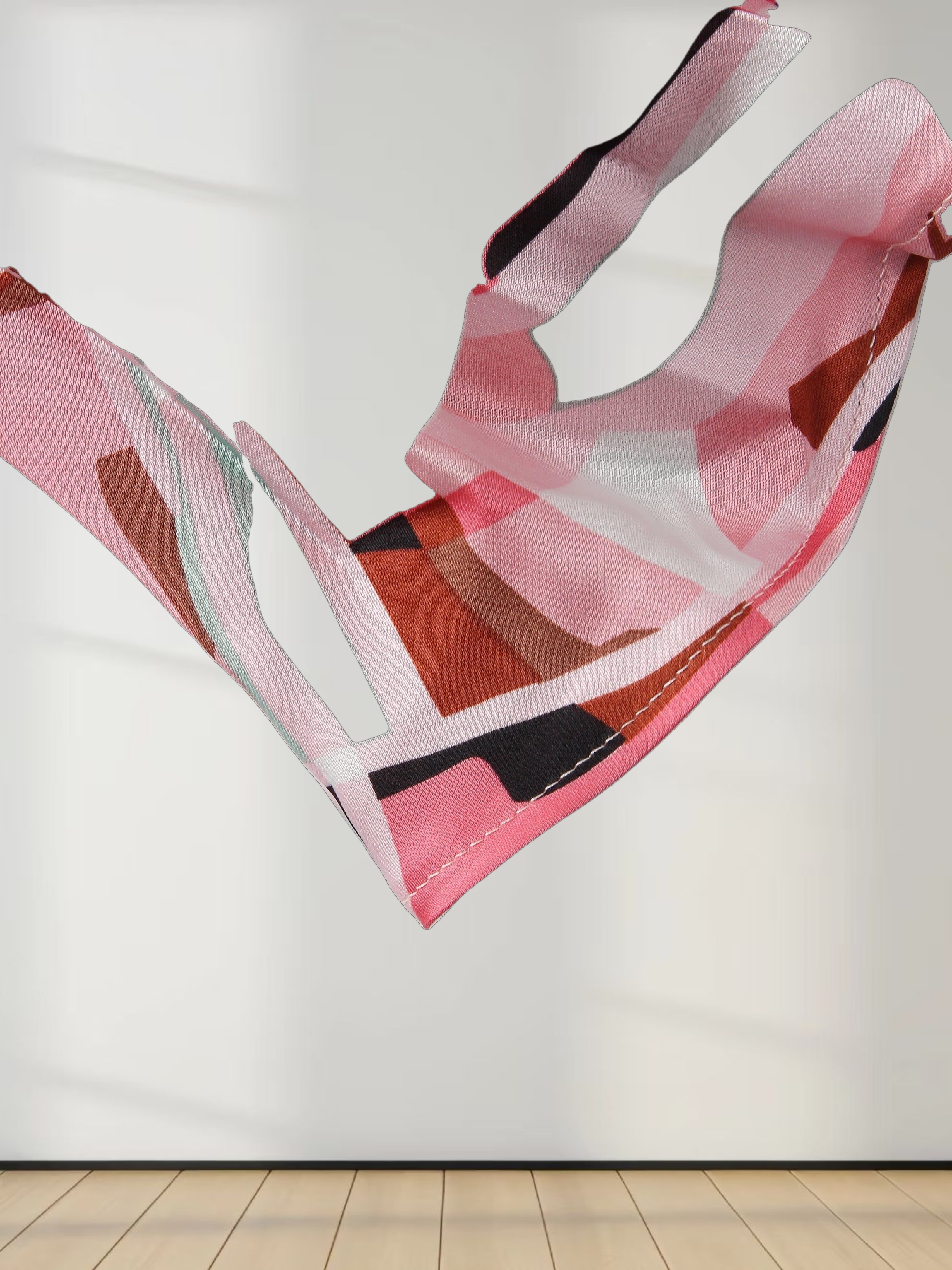 Pleated Slip Dress-Geo Rose