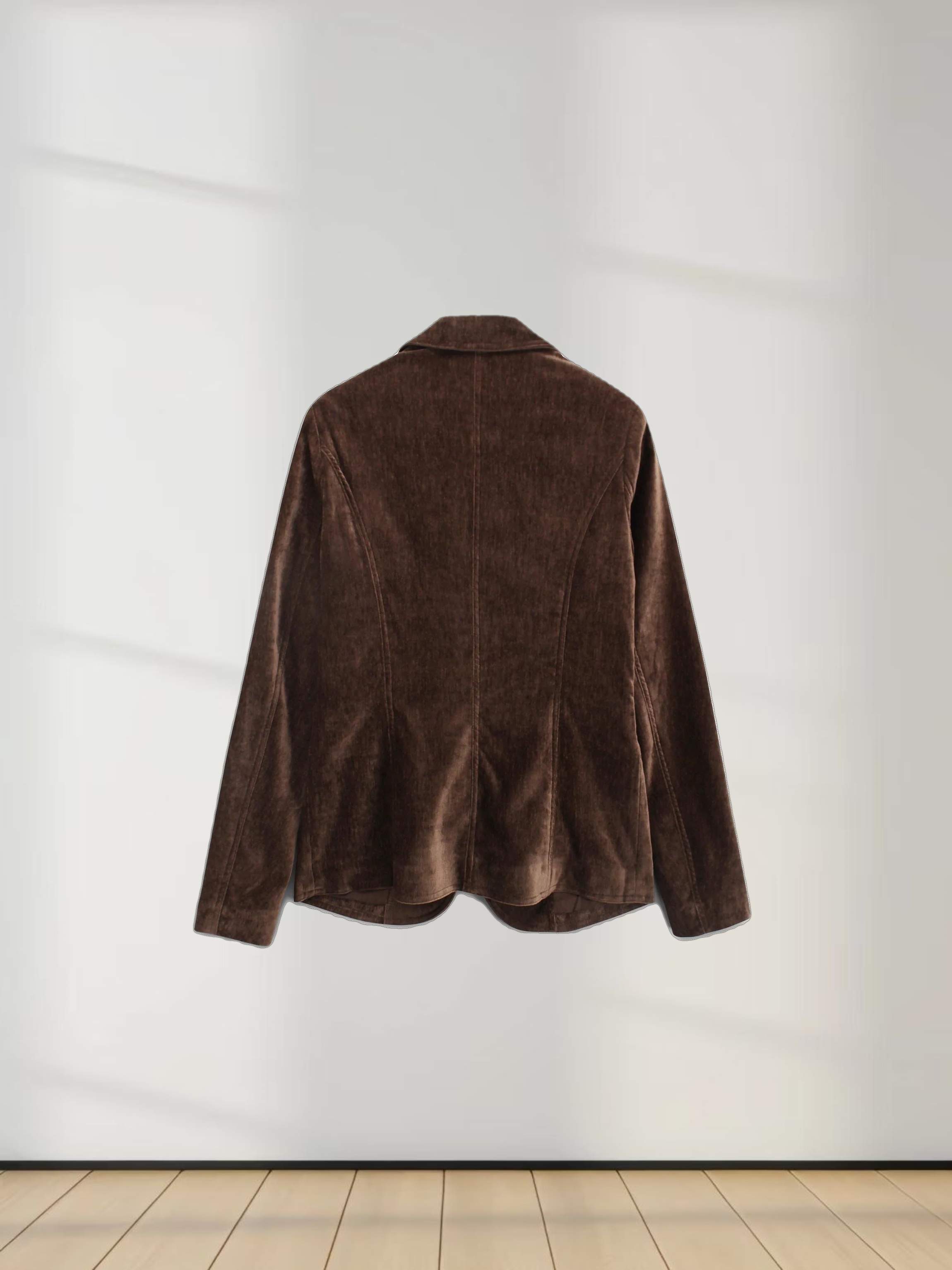 Chenille Blazer-Brown