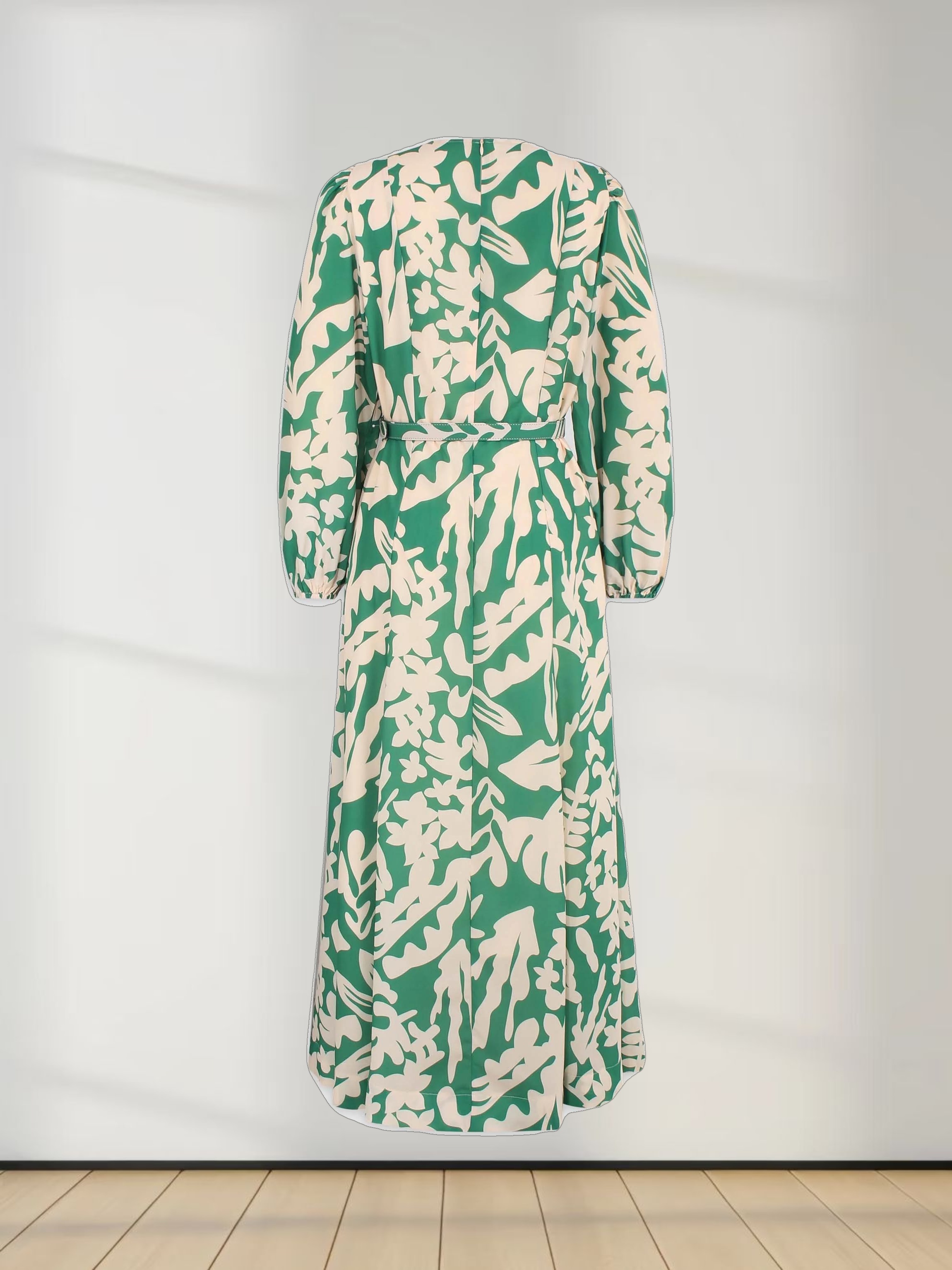 Printed Shift A-line Dress-Tropical Floral