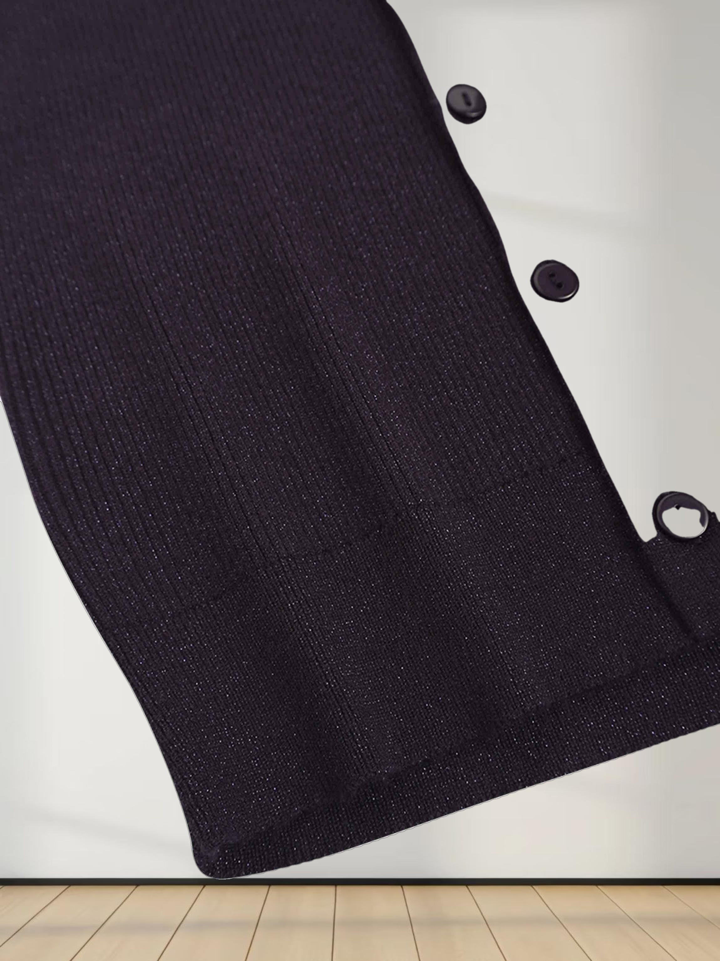 Lurex Ribbed Sweater-Purple