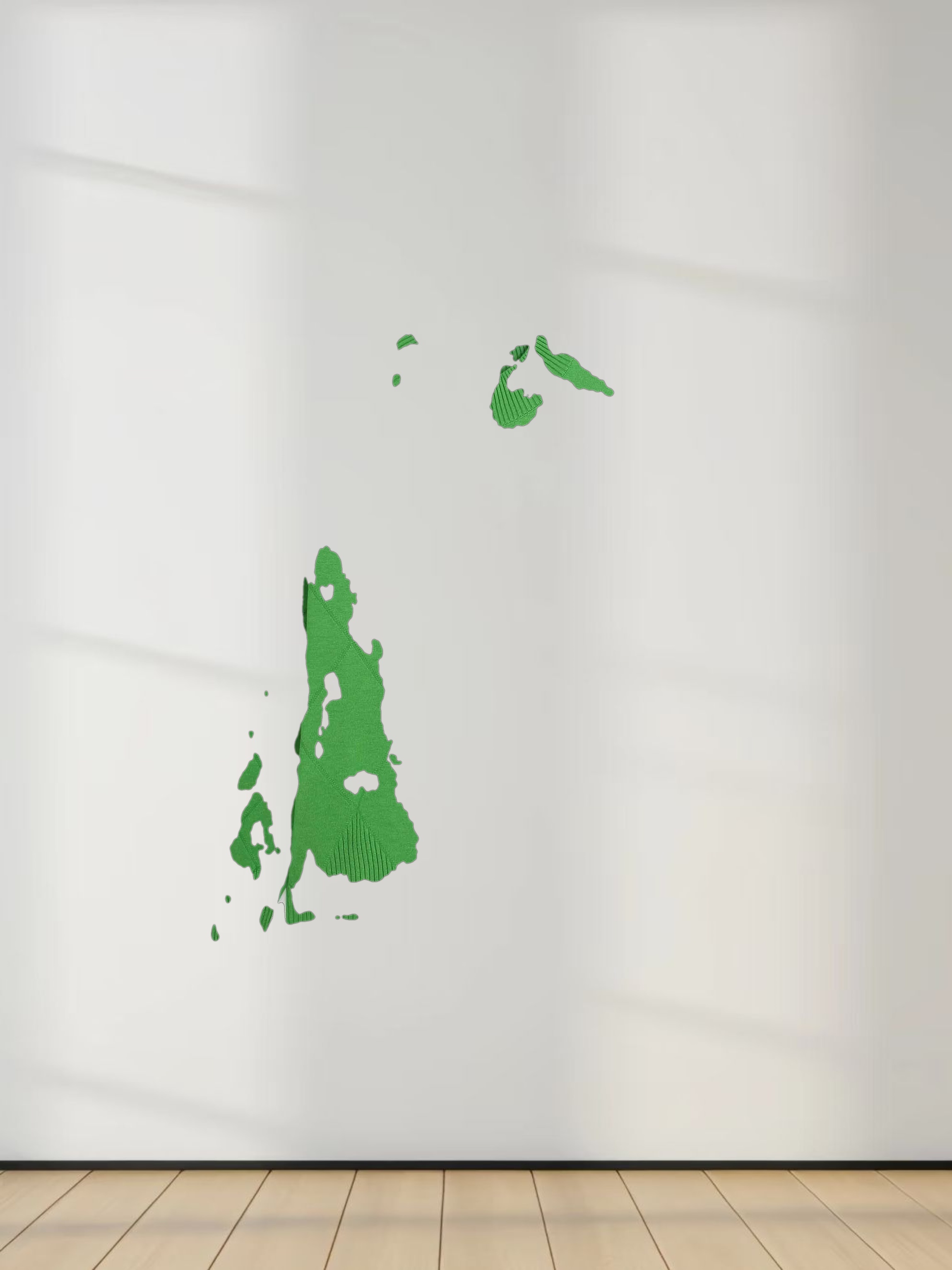 Oversized Diamond Detail Sweater-Kelley Green