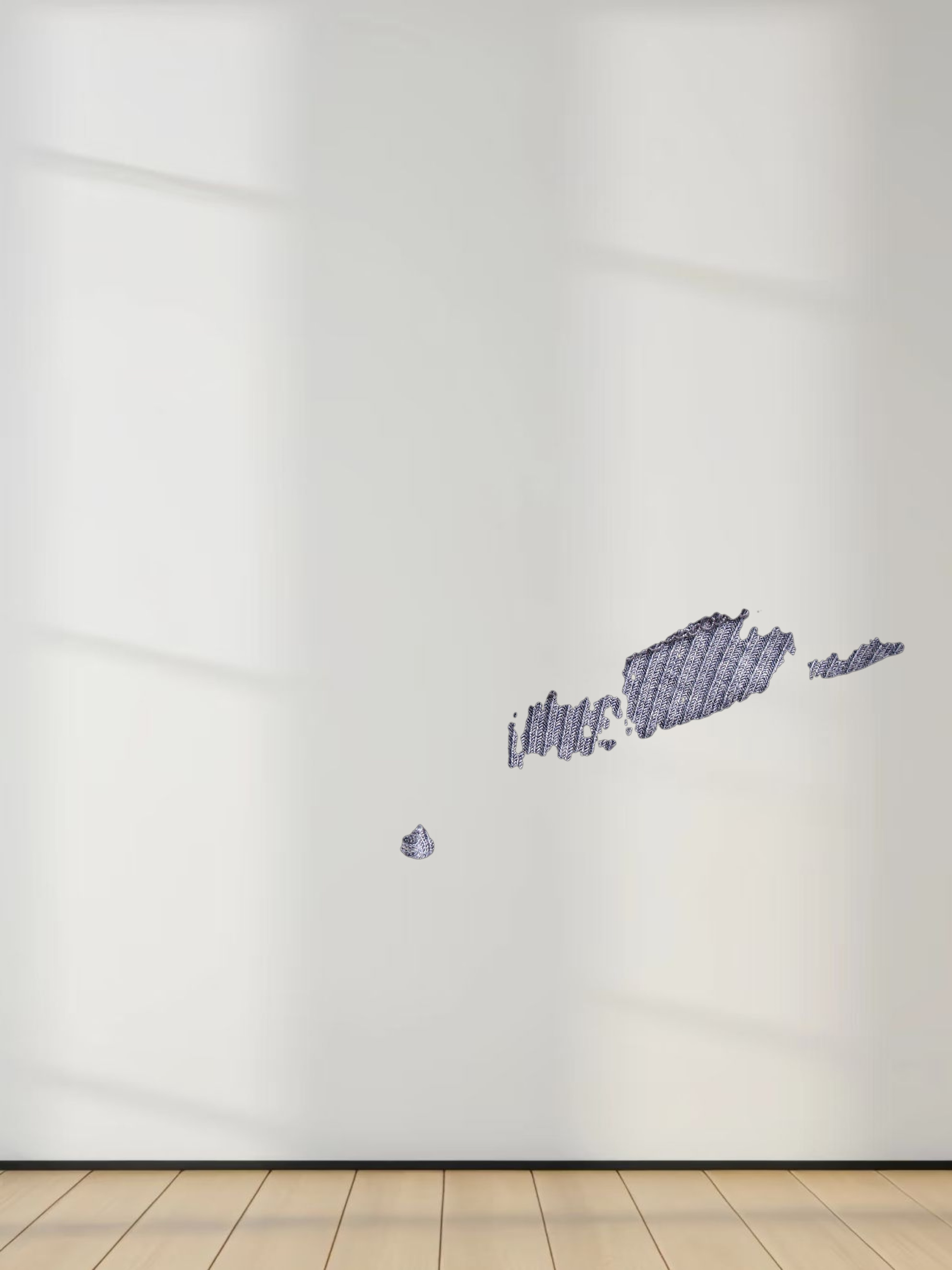 Ribbed Swing Tee-Heathered Navy