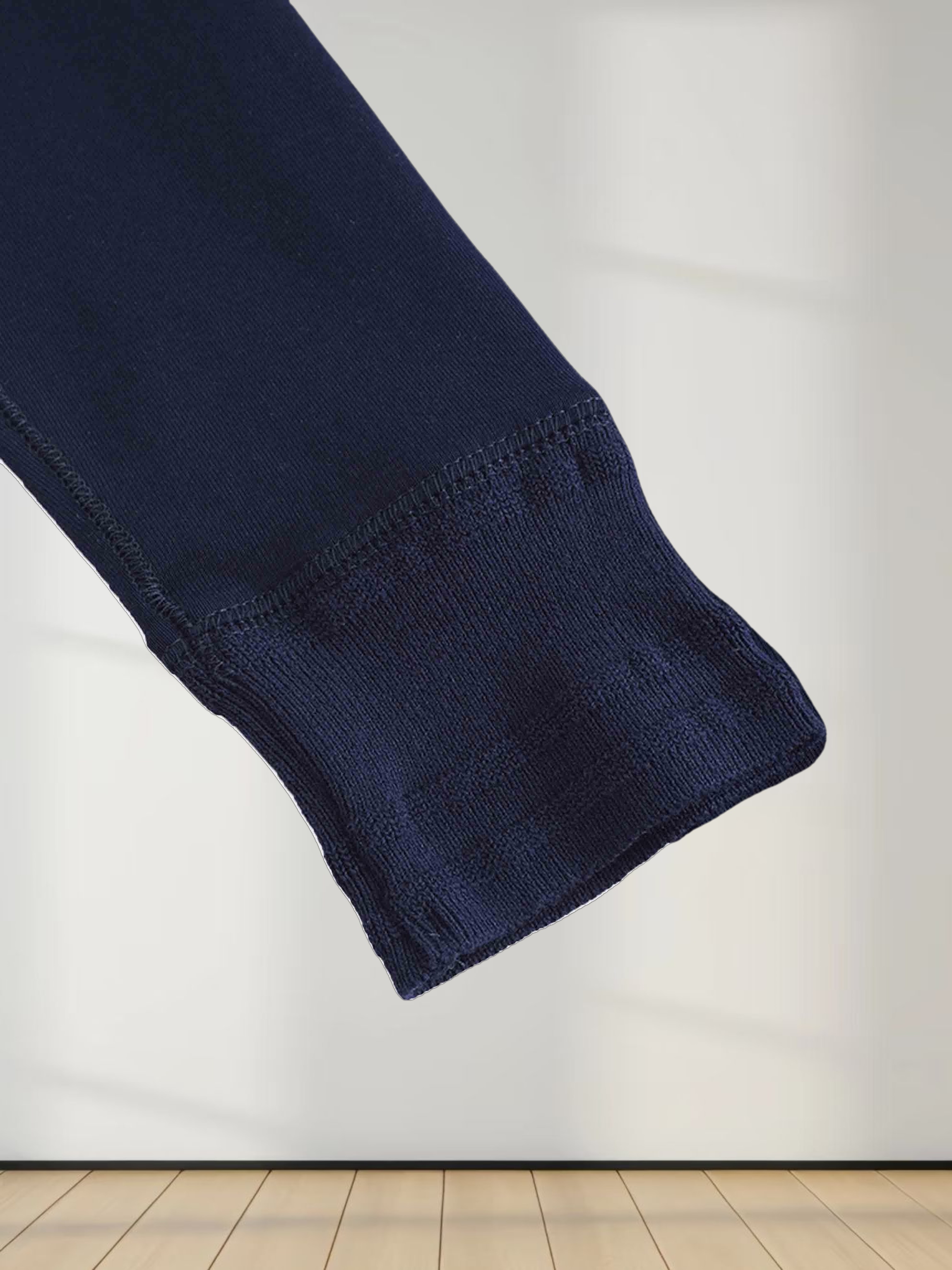 Trim Detail Henley-Navy