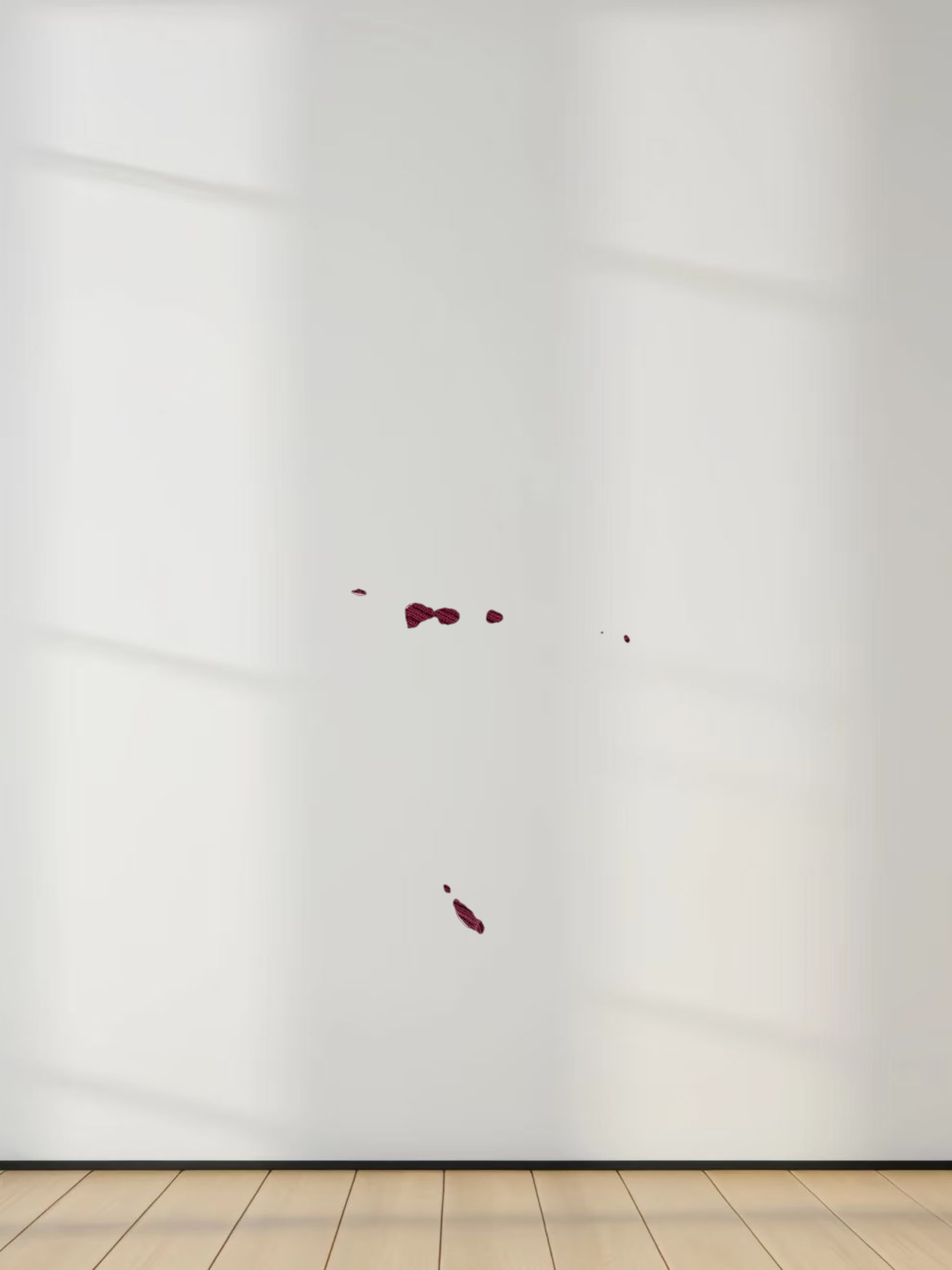 Laced Ruffle Collar Striped Sweater-Burgundy/Pink