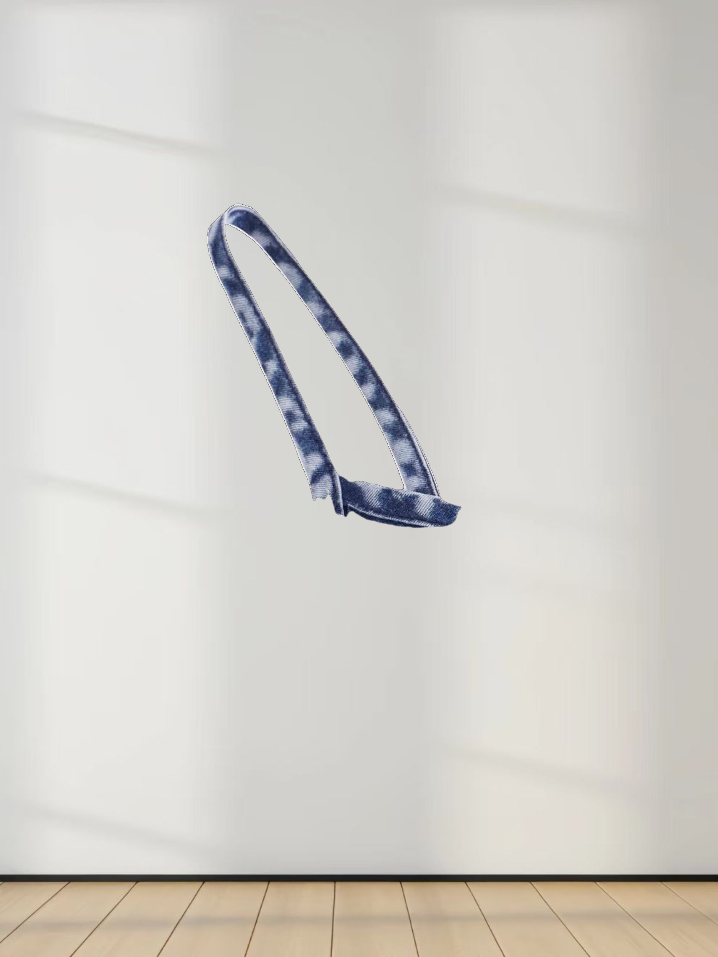 Crew Neck Jumper-Washed Blue Denim