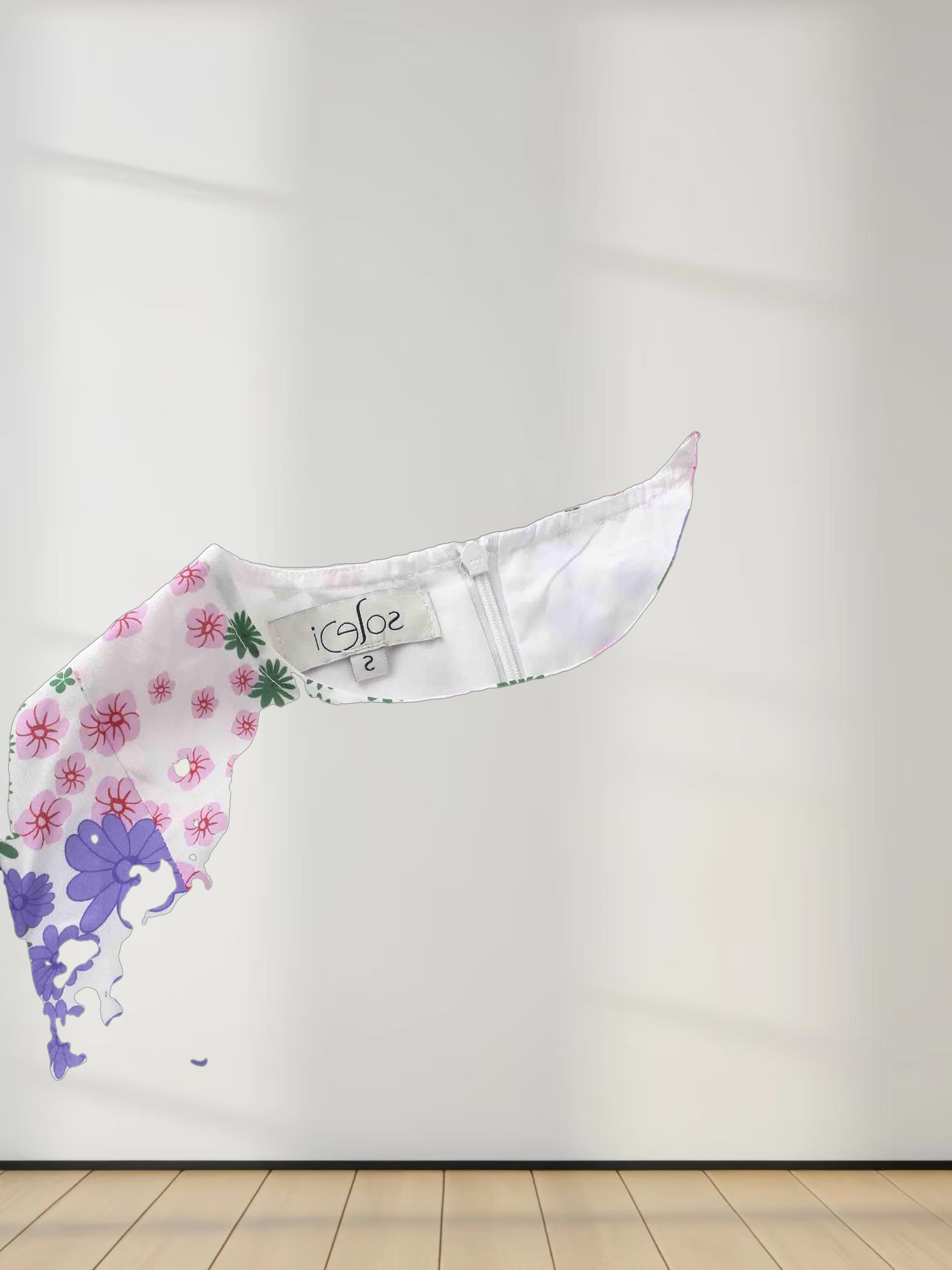 Printed Shift A-line Dress-Garden