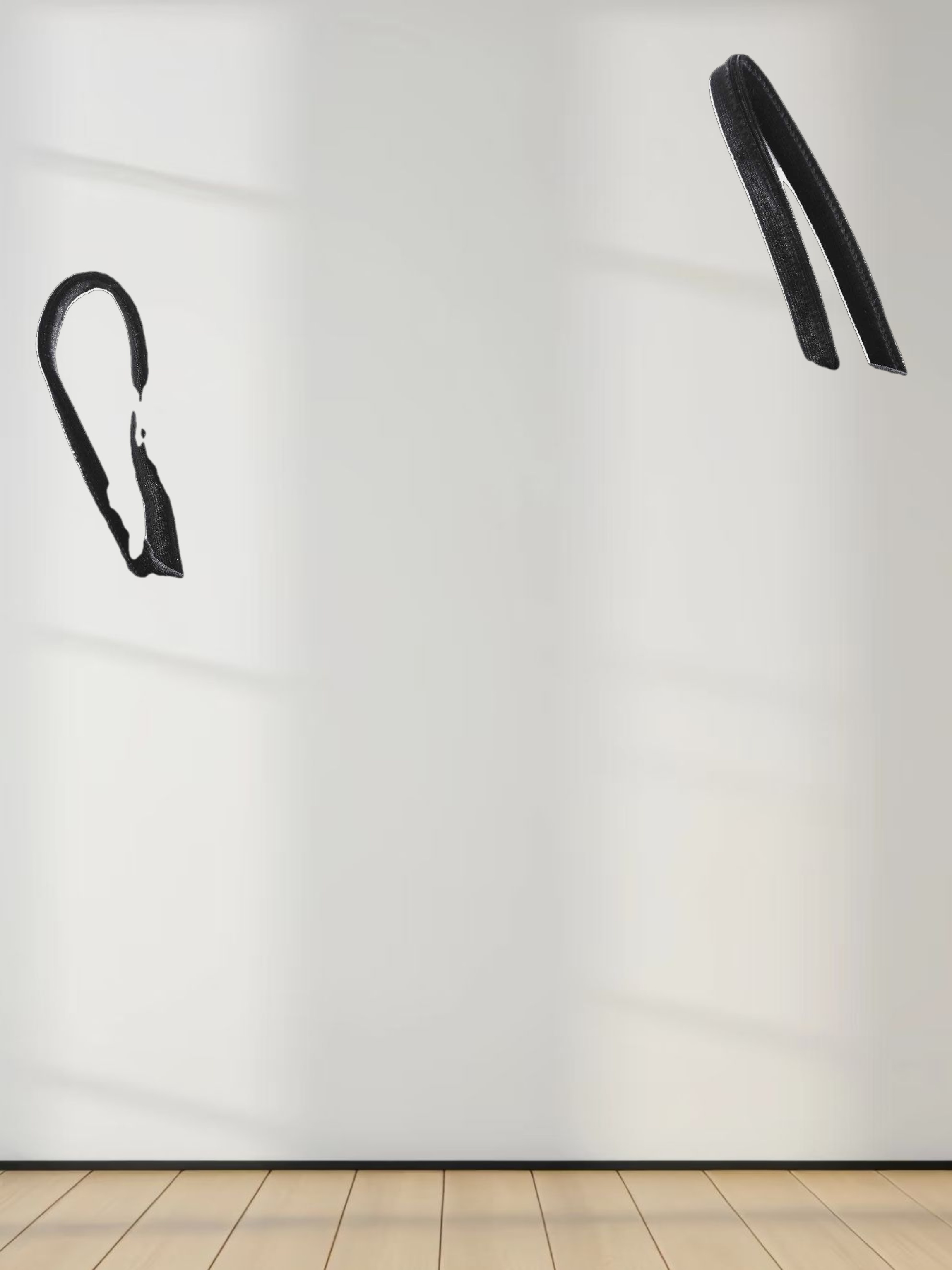 Velour Slip Dress - Black