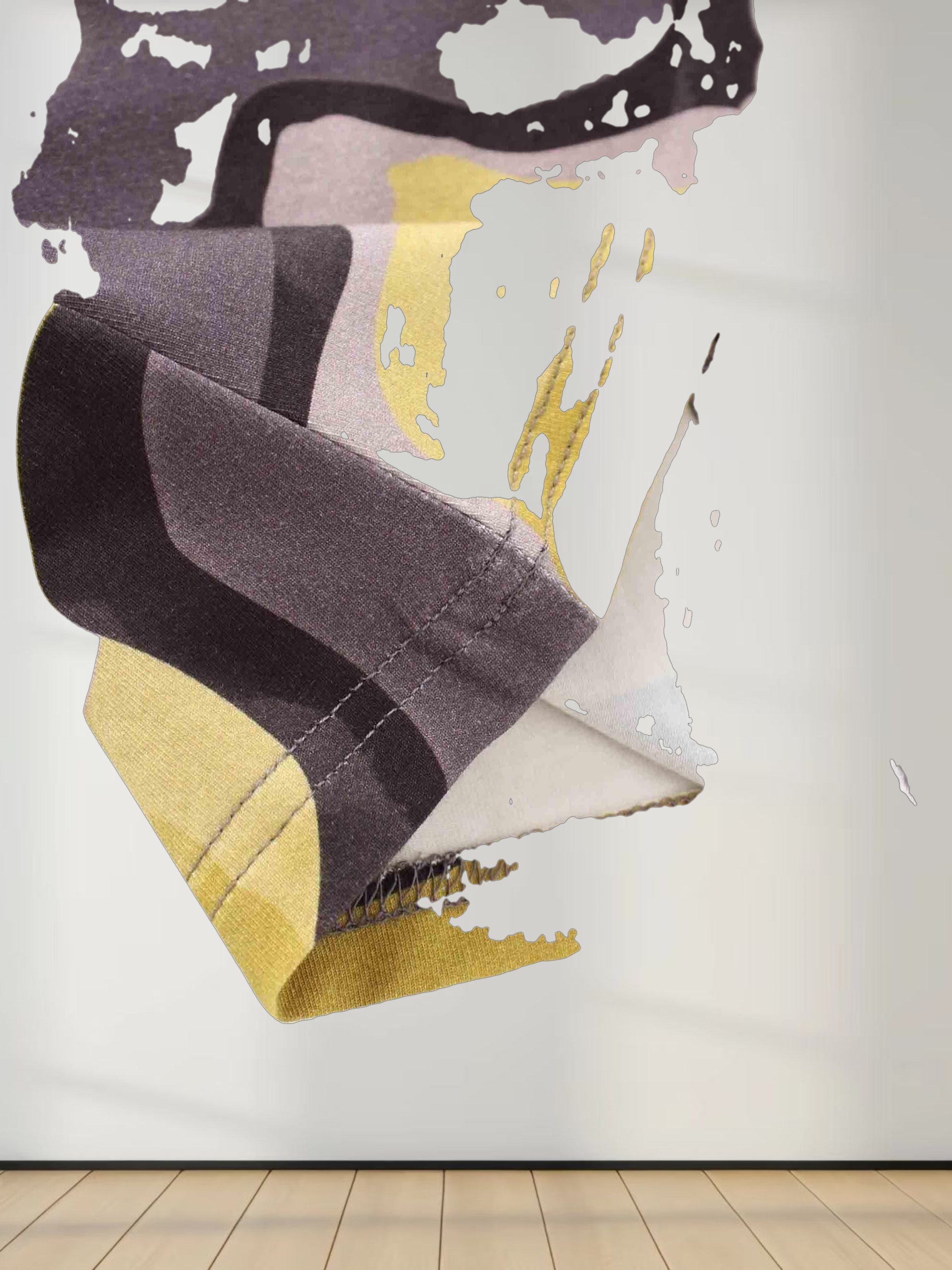 Printed Modal Turtleneck-Yellow Lightning