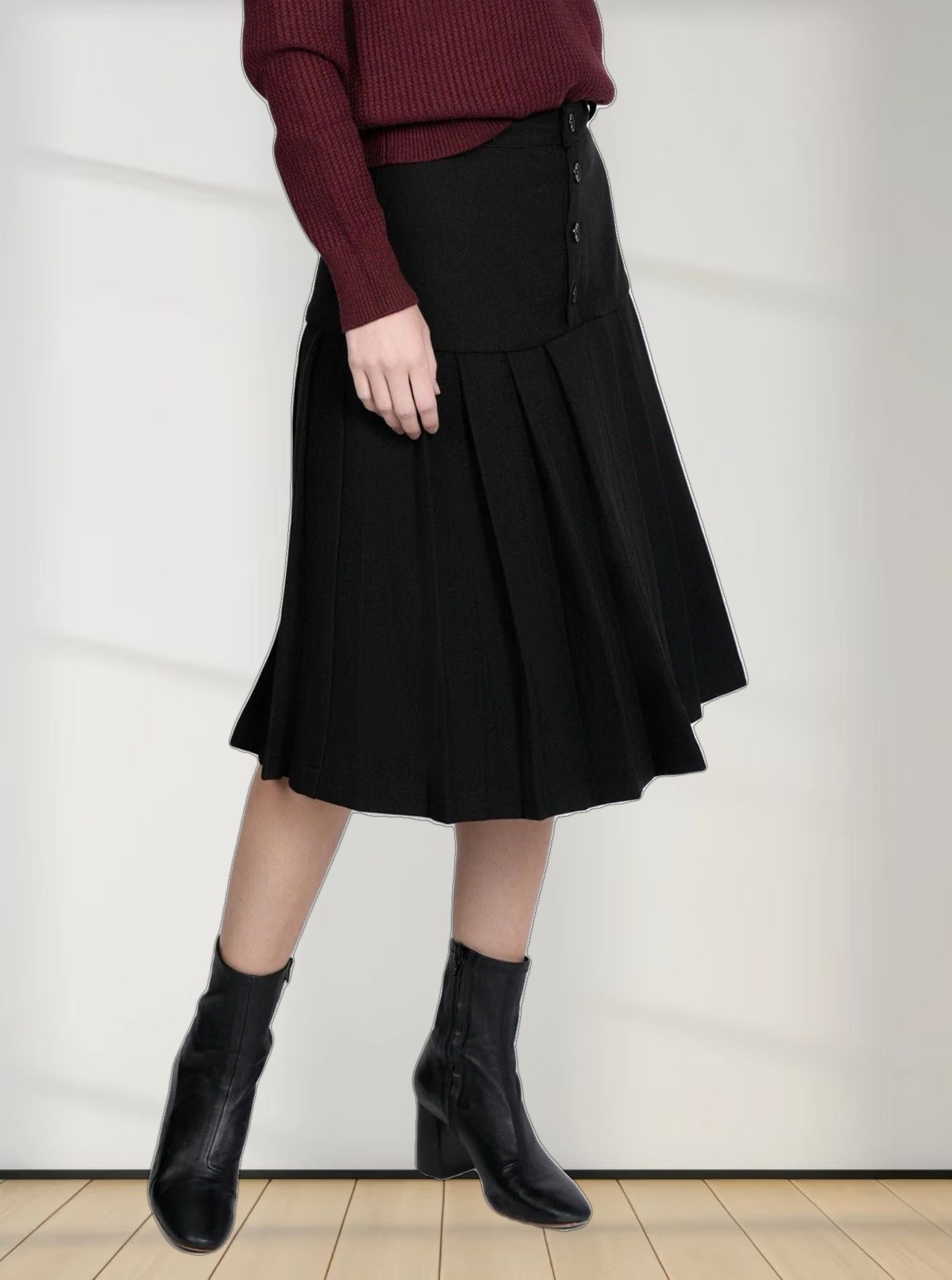 YOKE PLEATED SKIRT 27