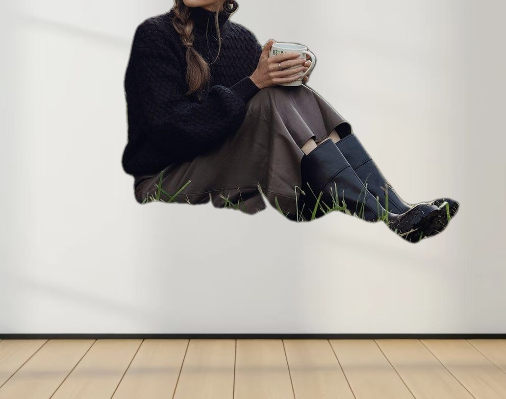 Leather A-Line Skirt-Brown