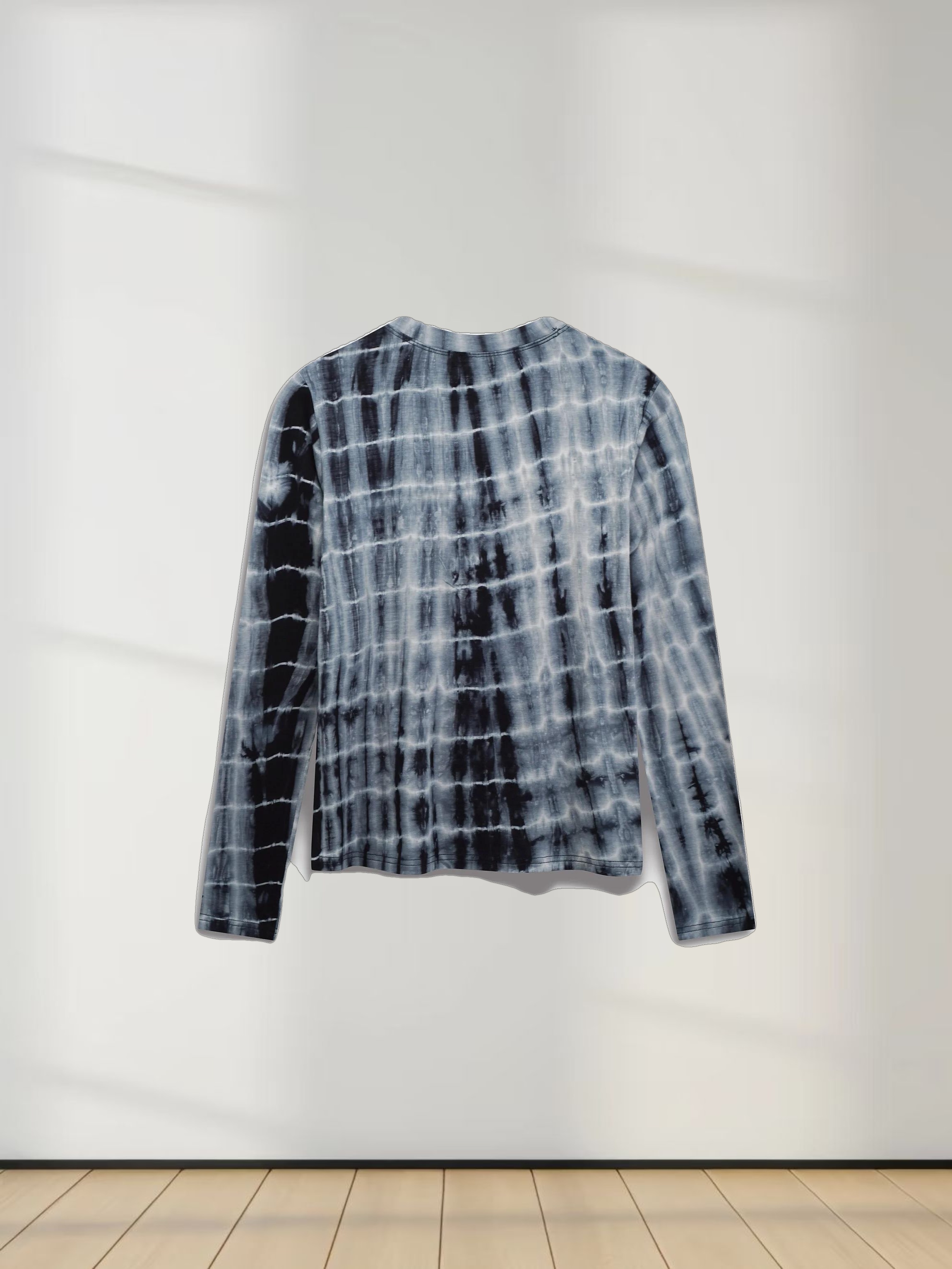 Tie Dye Crew Neck T-Shirt-Blue