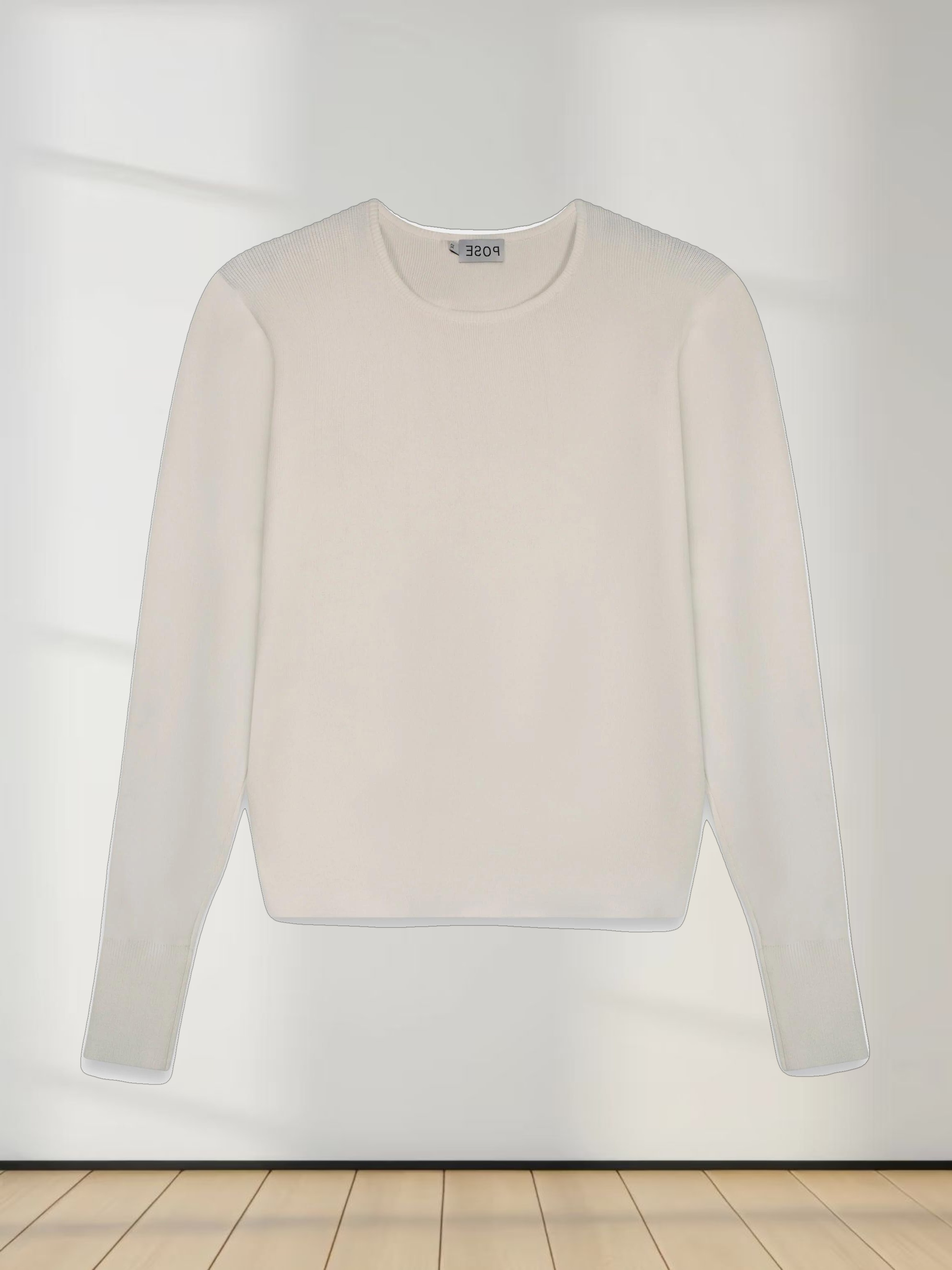 SILK KNIT SWEATER-CREAM