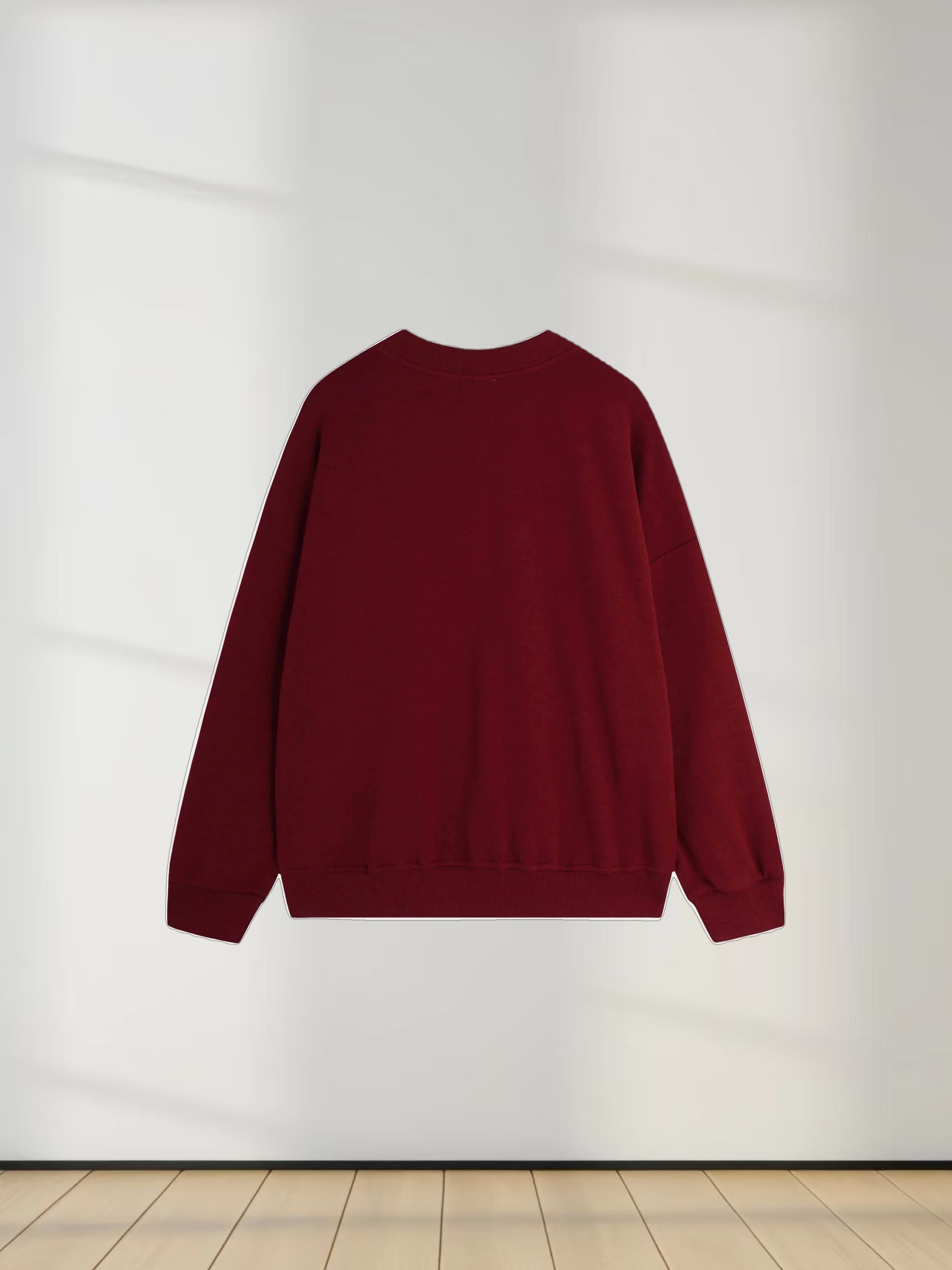 Logo Sweatshirt-Burgundy
