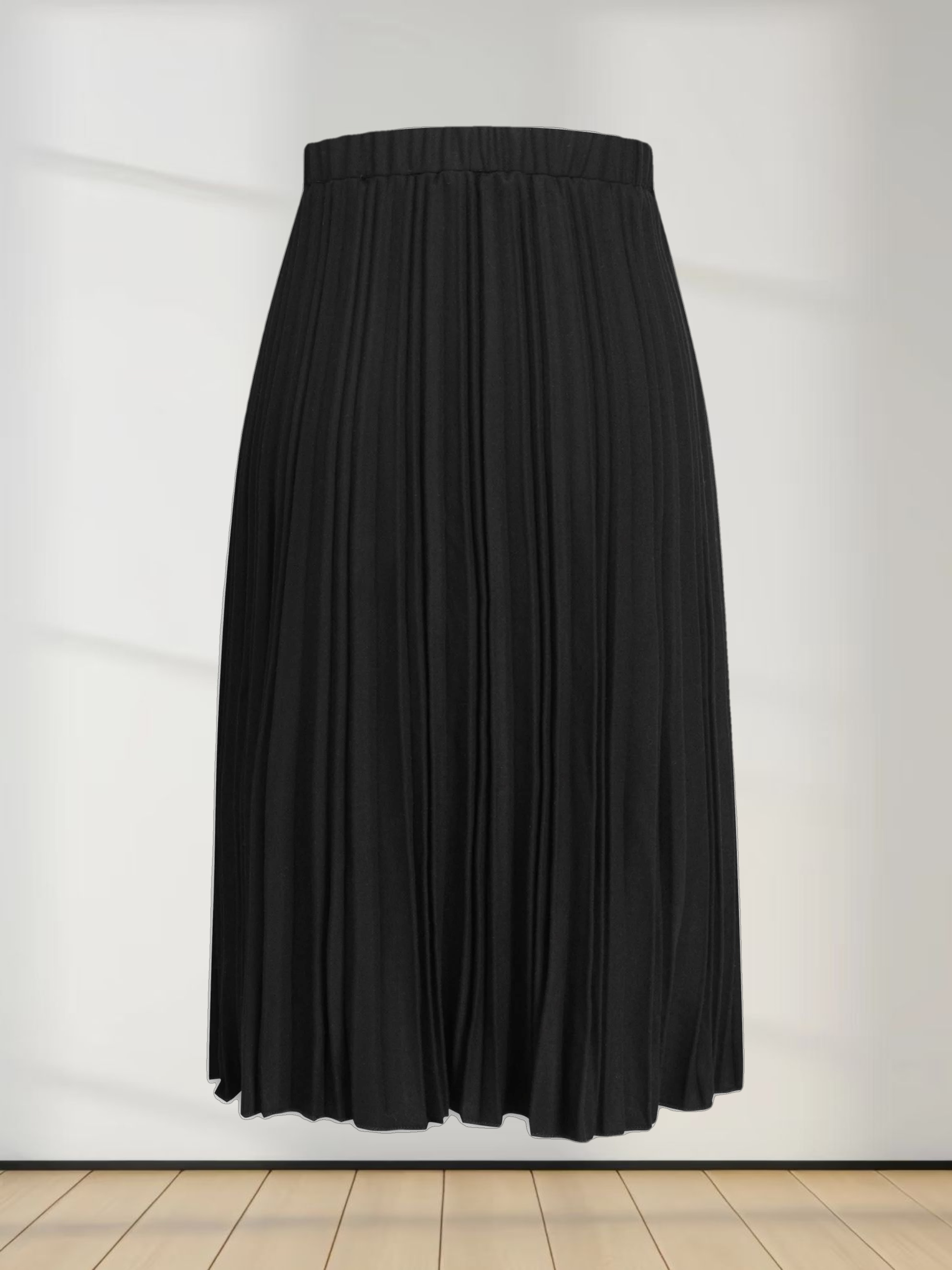 Wool Blend Pleated Skirt 25.5