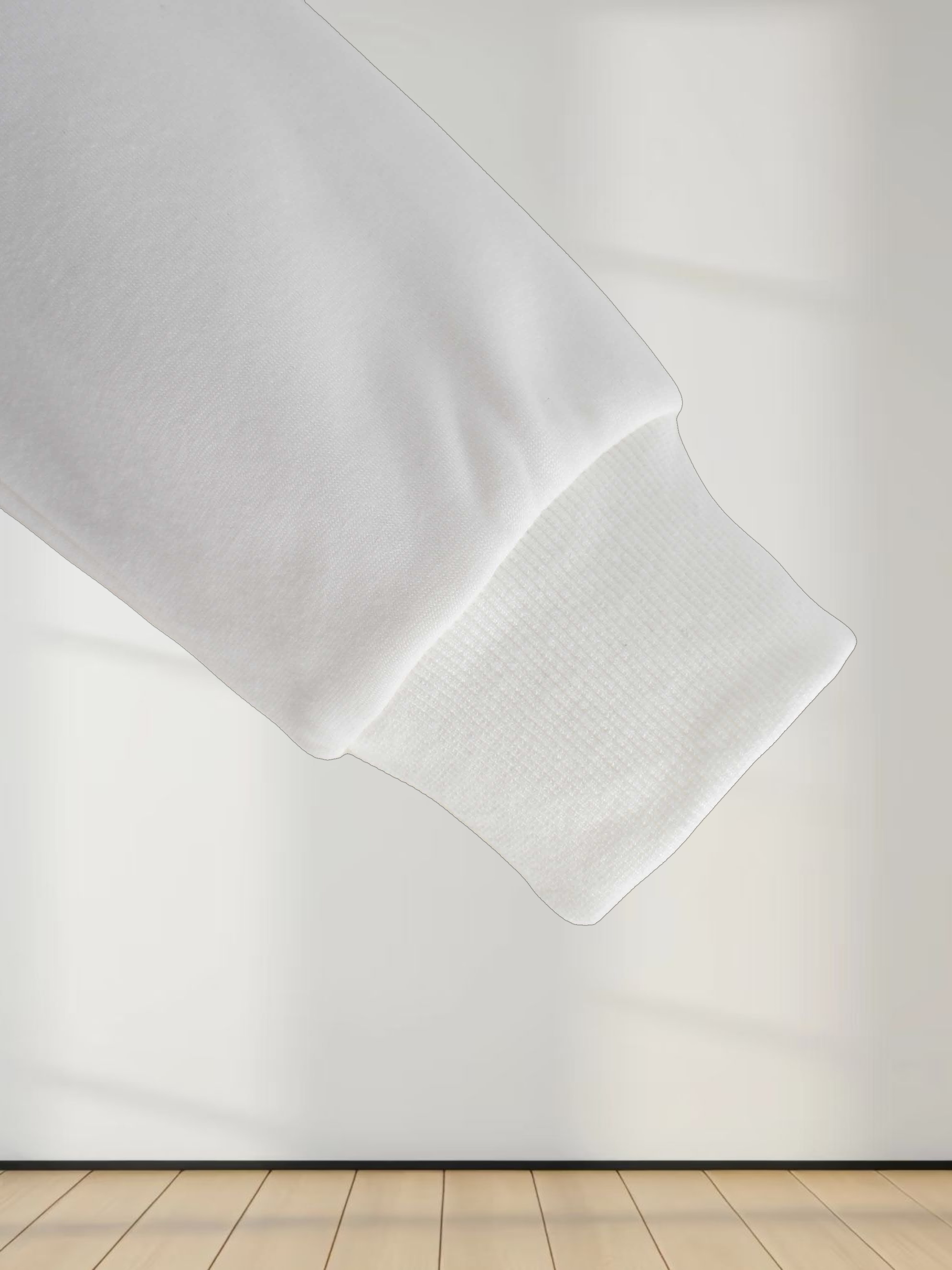 High Neck Sweatshirt-Cream