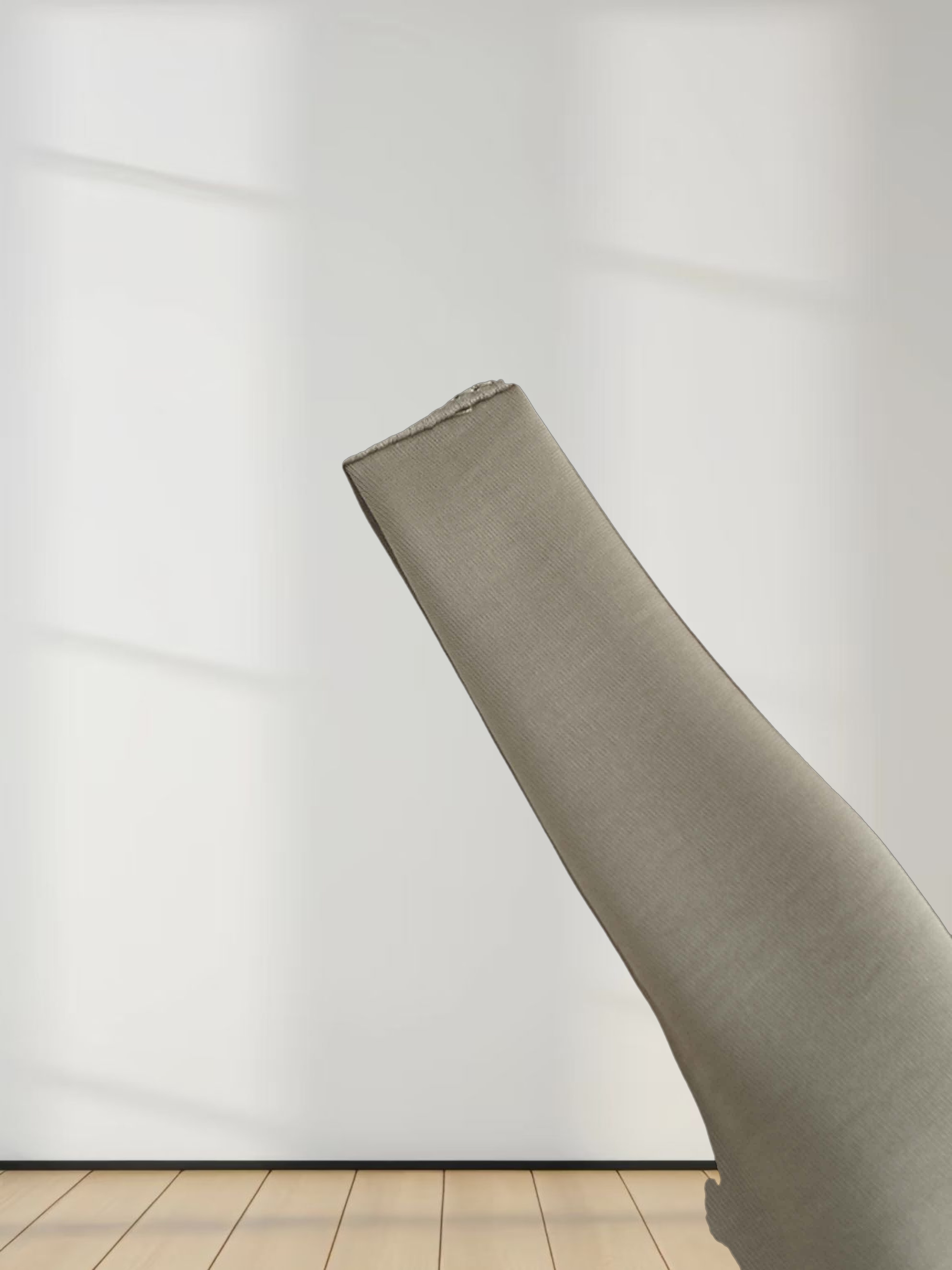 High/Low Faux Satin Crossover Top-Celery Green