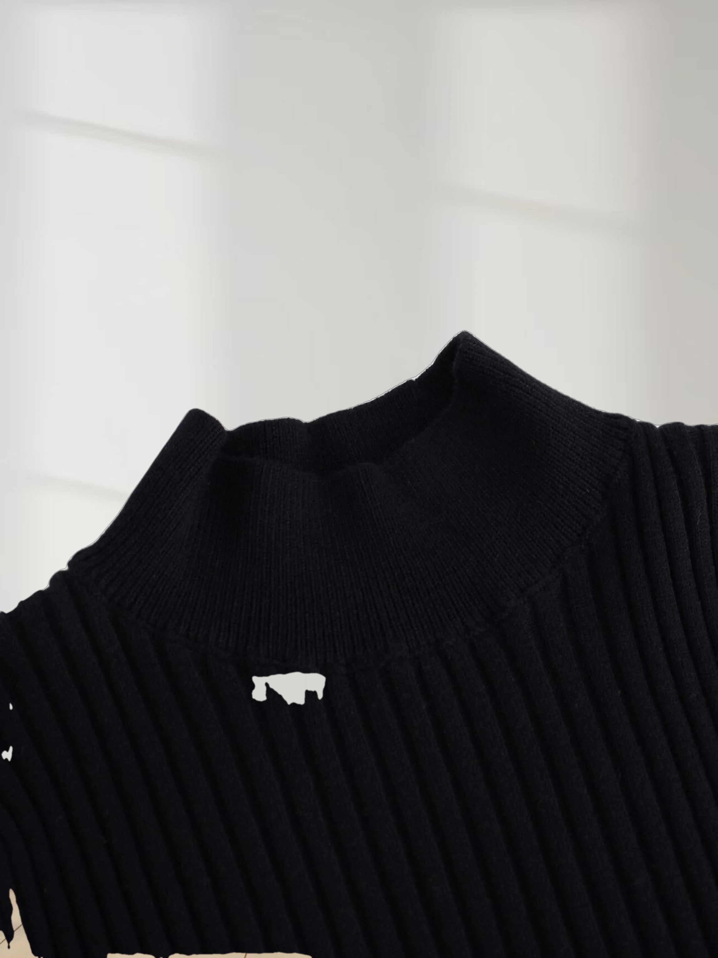 Leather Bottom Dress-Black