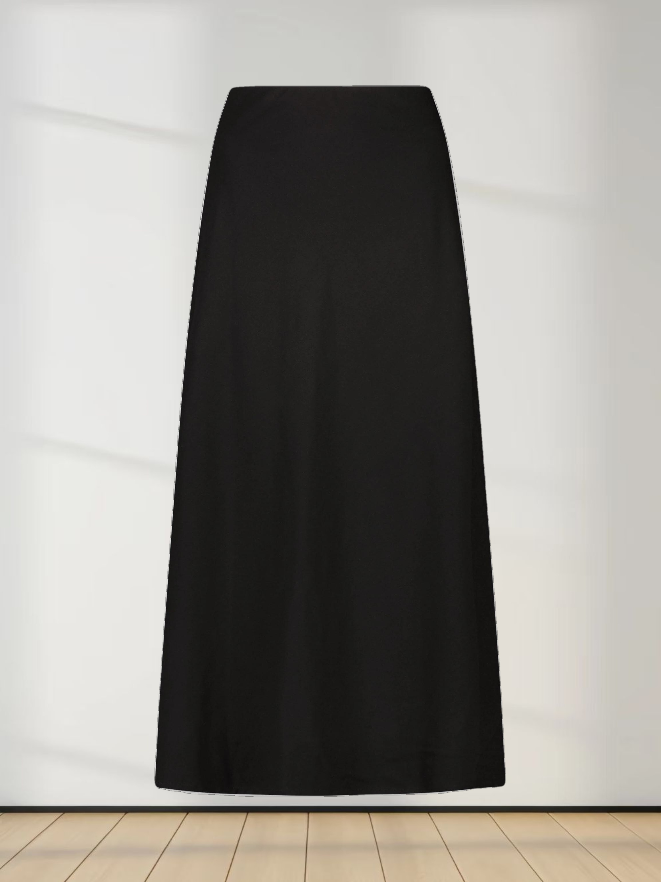 Leather Trim Skirt 36