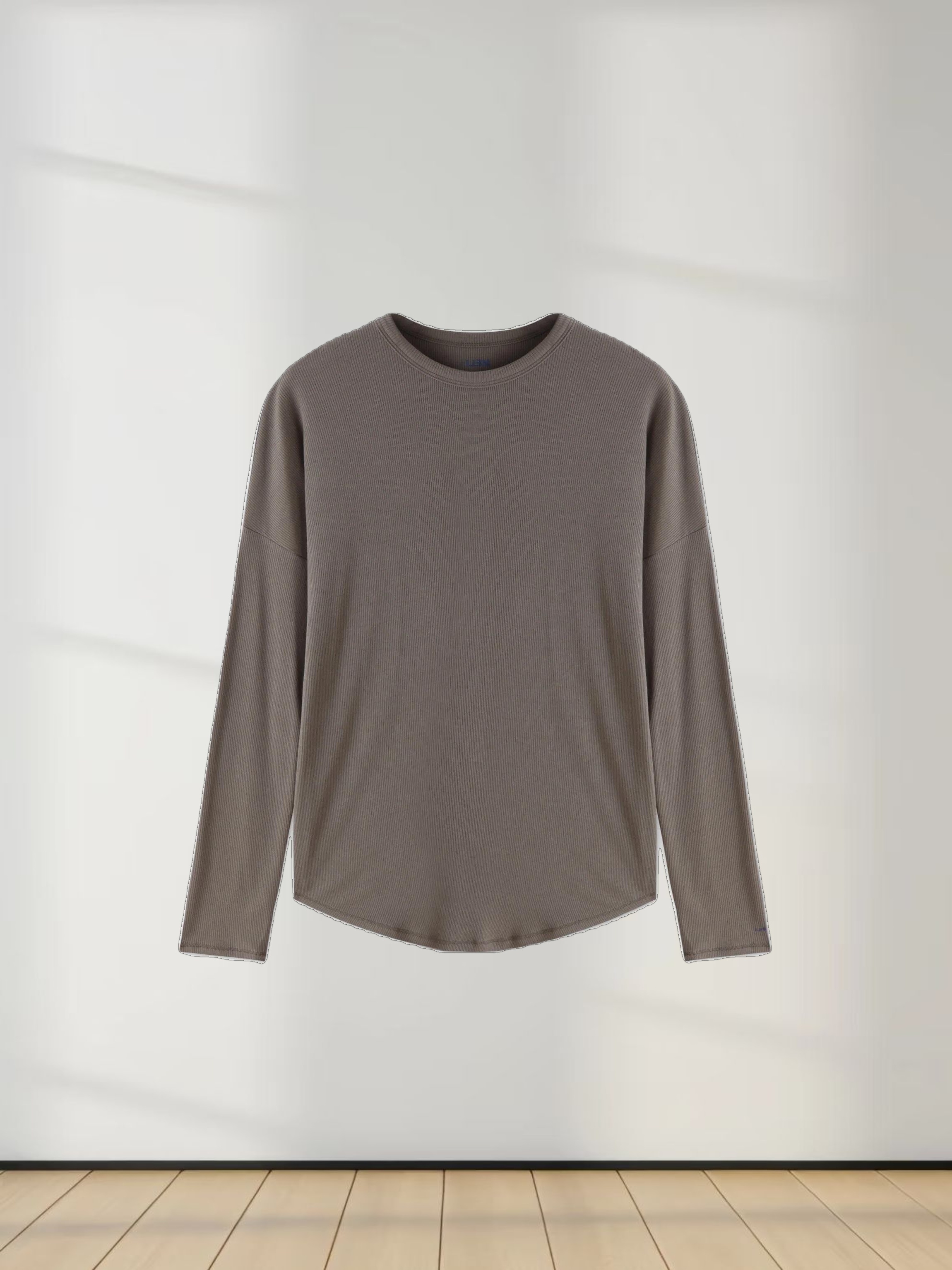 Ribbed Swing Tee-Olive