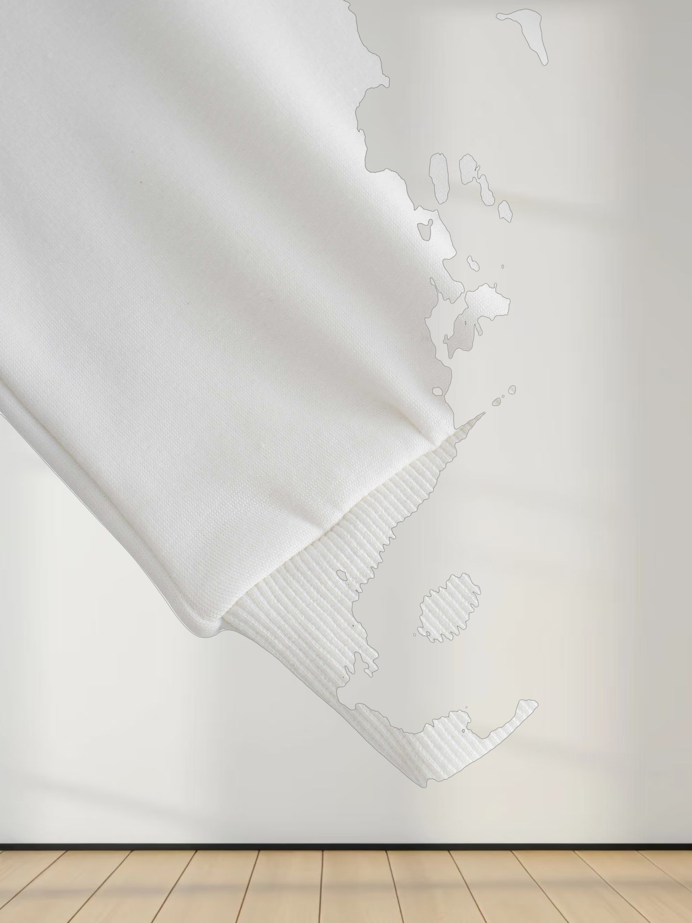 High Neck Sweatshirt-Cream