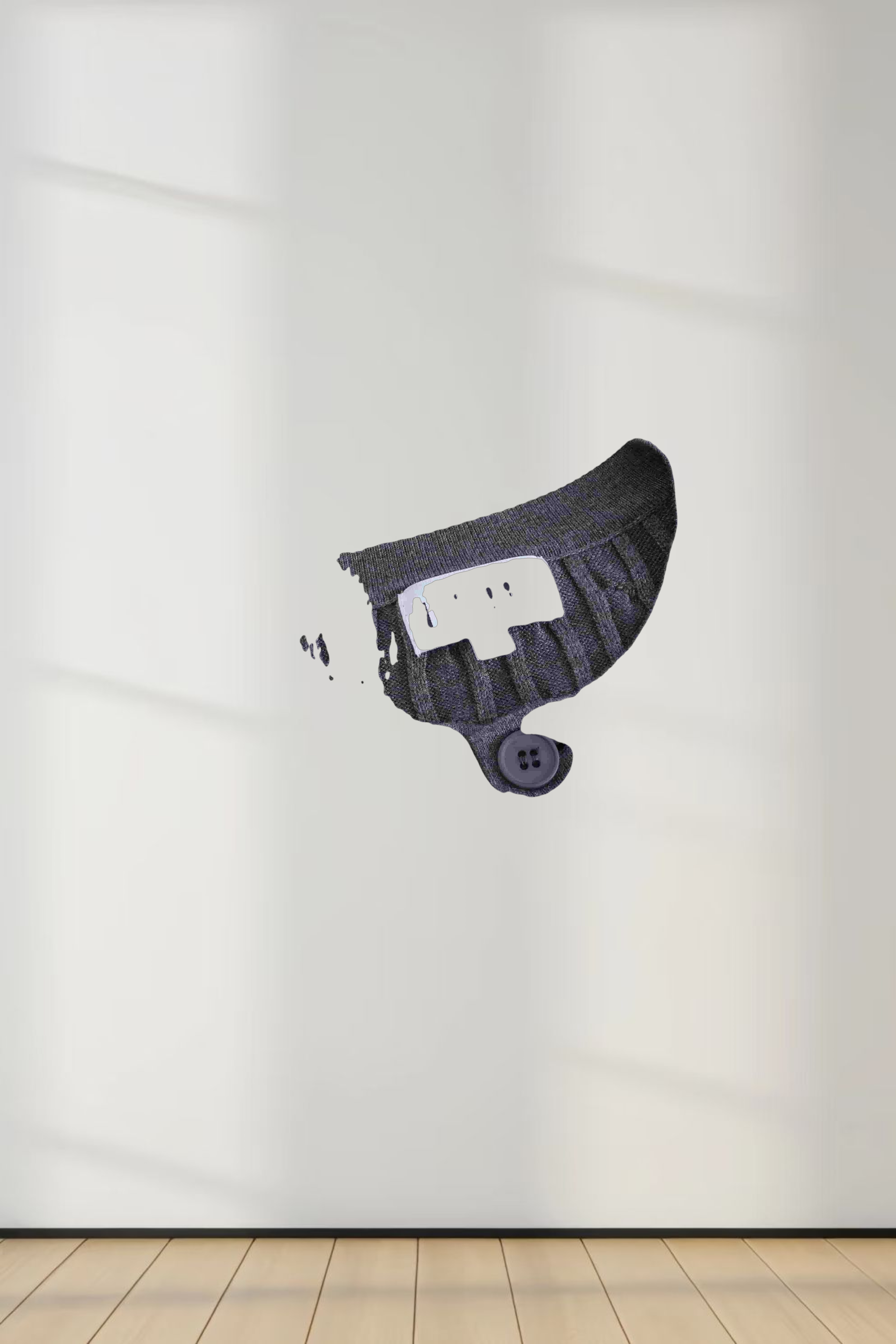 Cable Knit Crew Cardigan-Grey