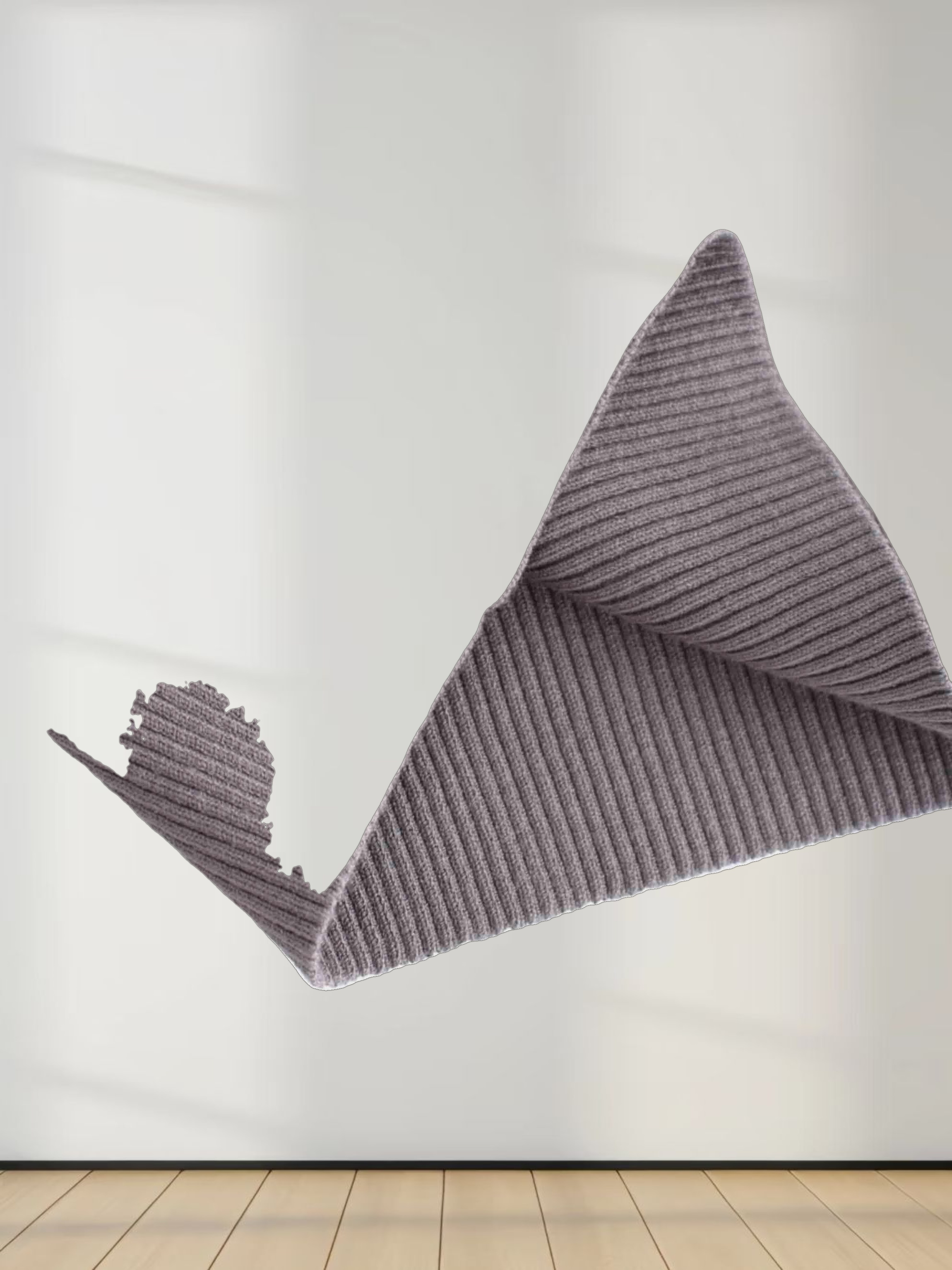 Beaded Turtleneck-Grey