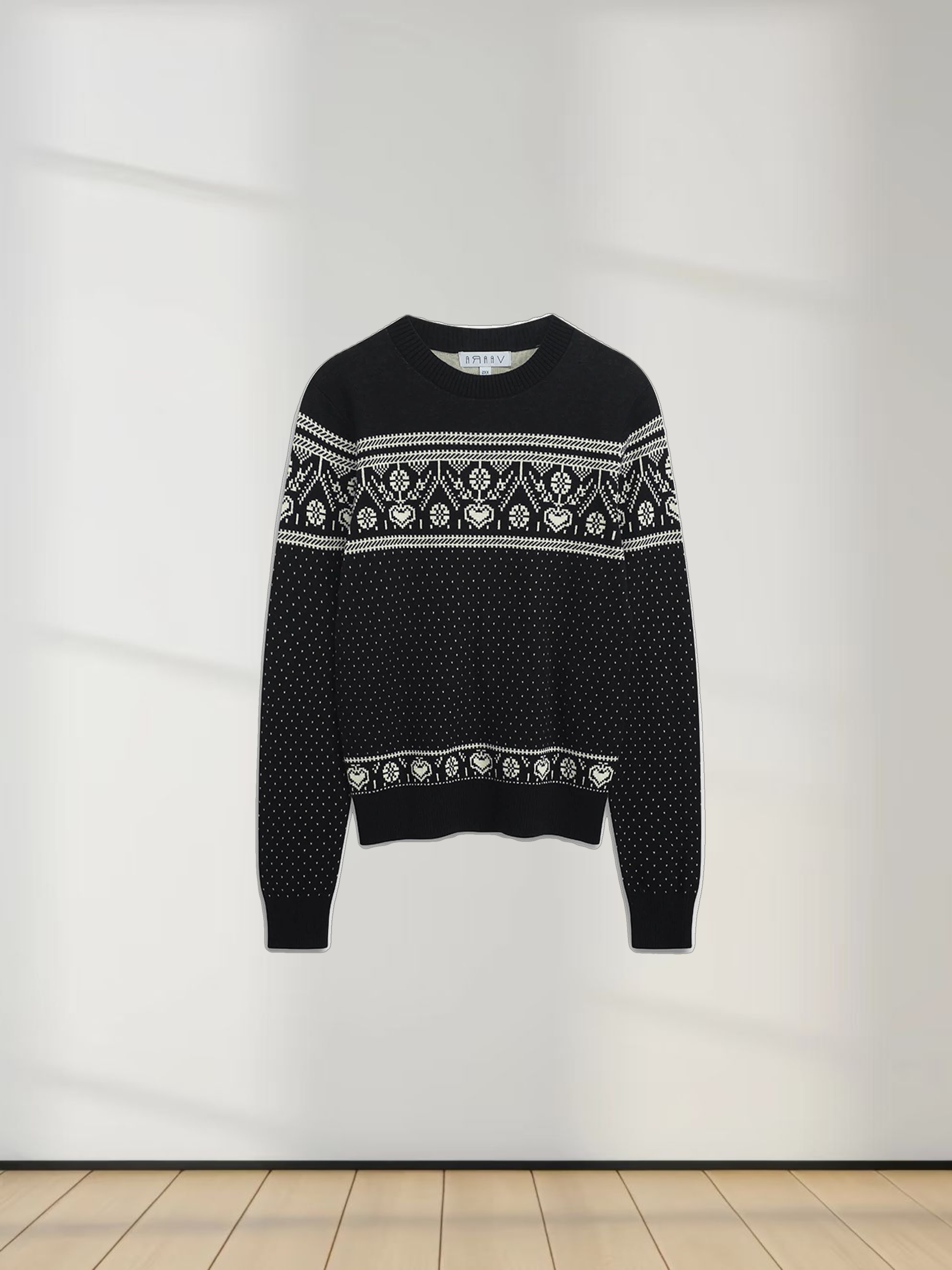 Designed Sweater-White Combo Print