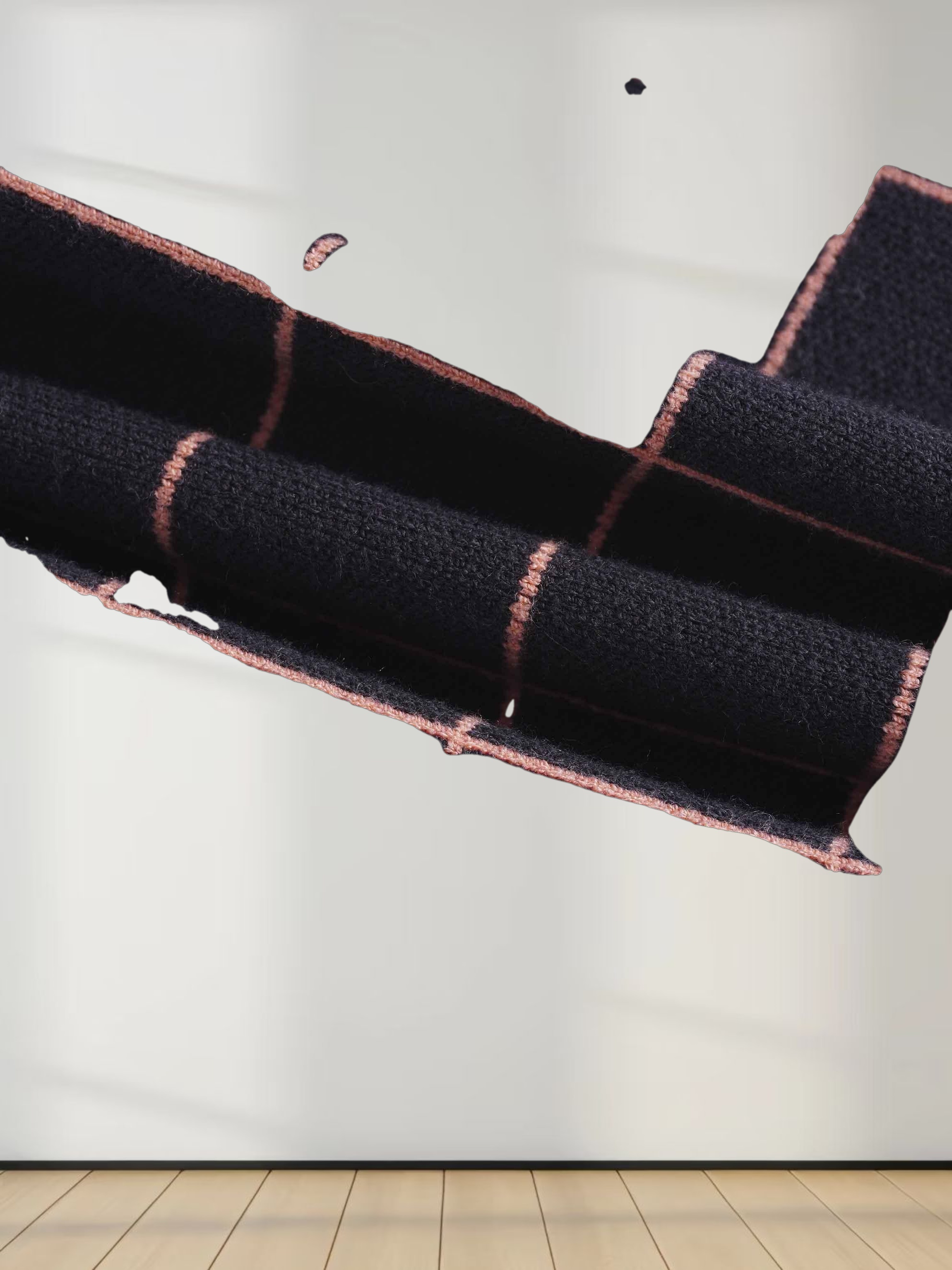 Buttoned Cardigan-Burgundy Plaid