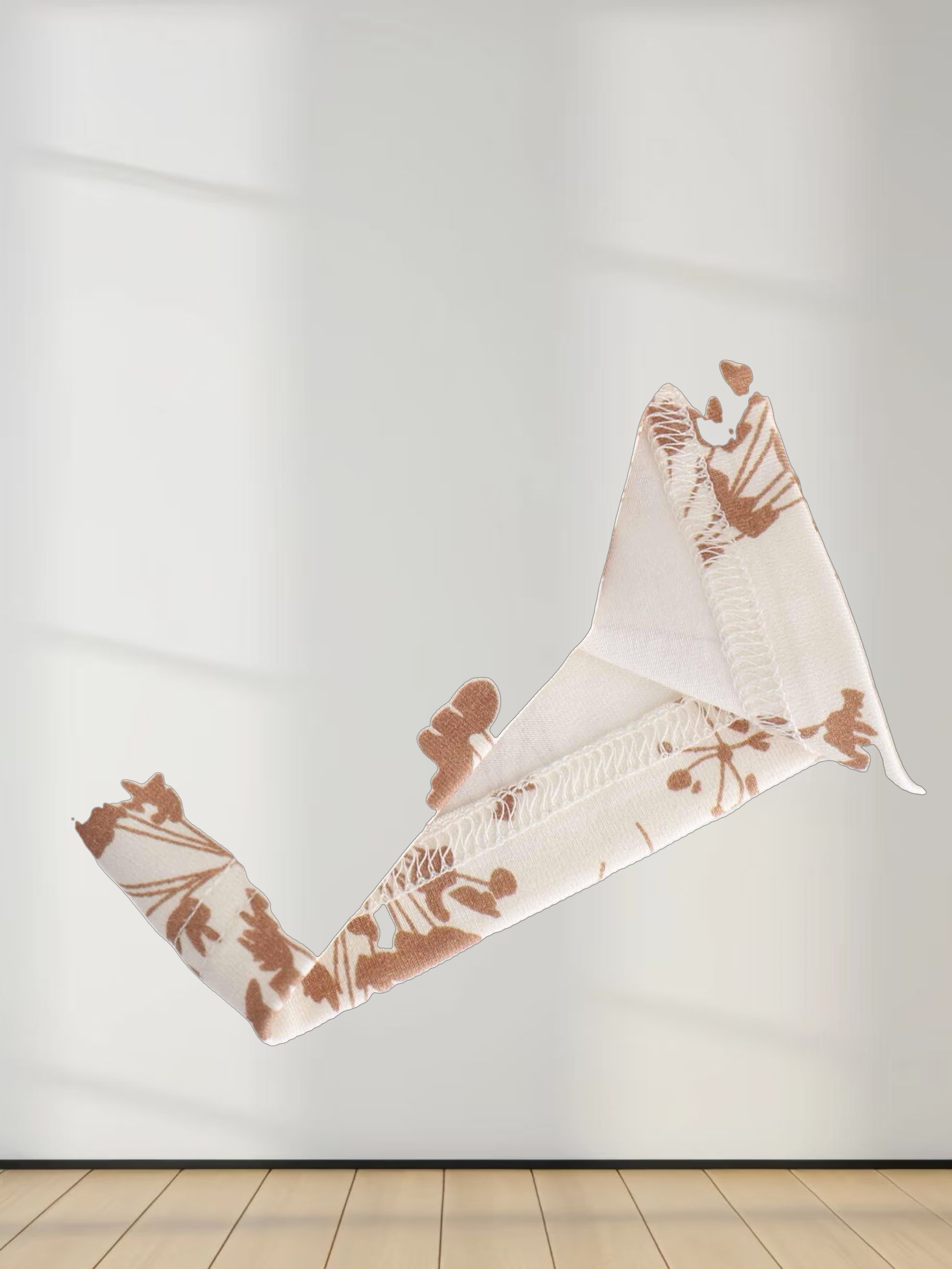 Printed Modal Tee-Tan Branches