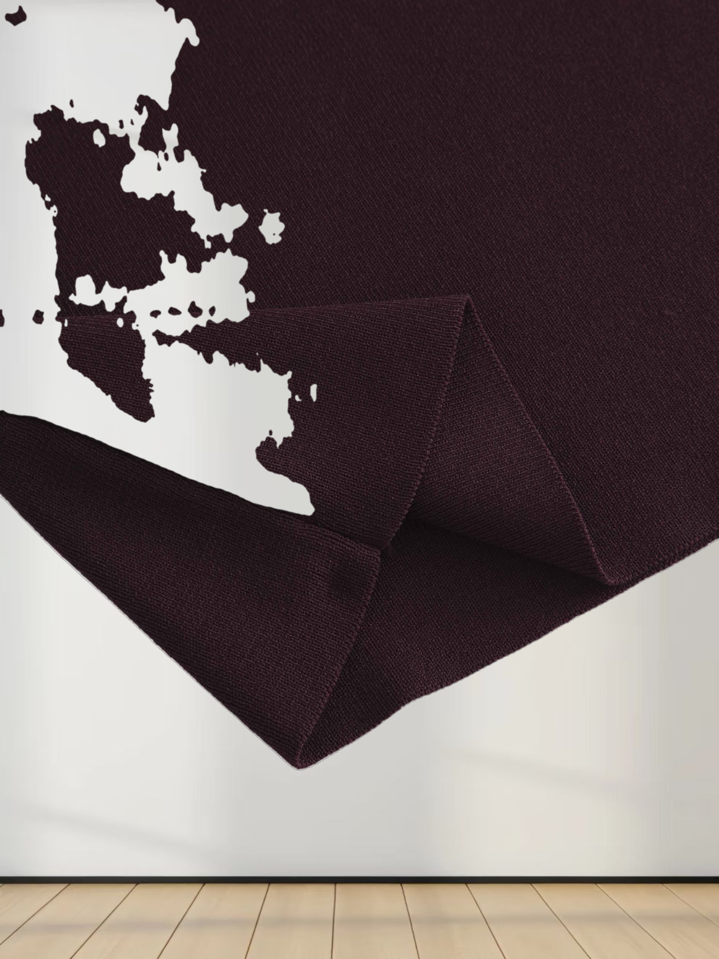 High Cuff Sweater-Burgundy