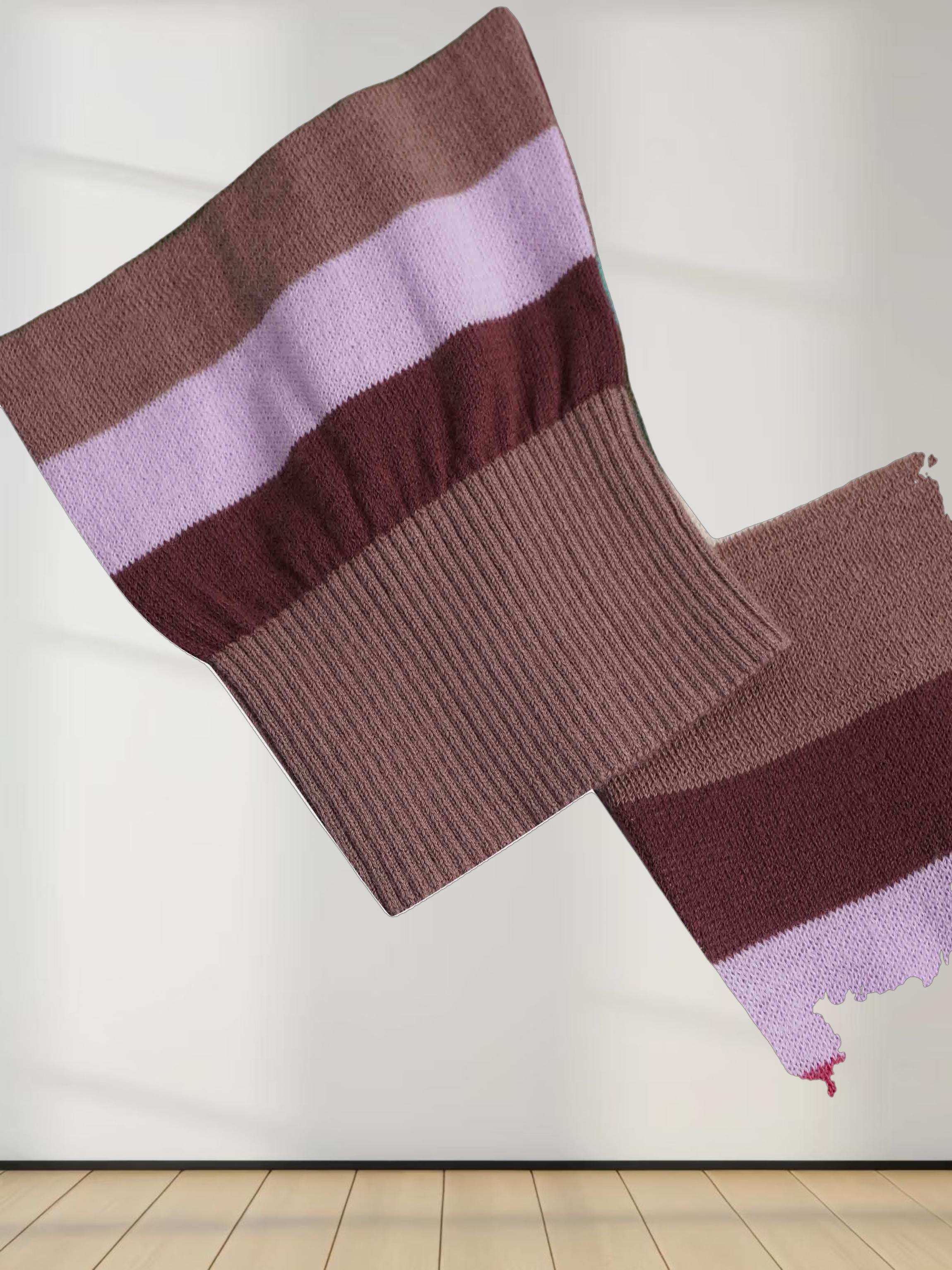 Printed Sweater-Rainbow Burst