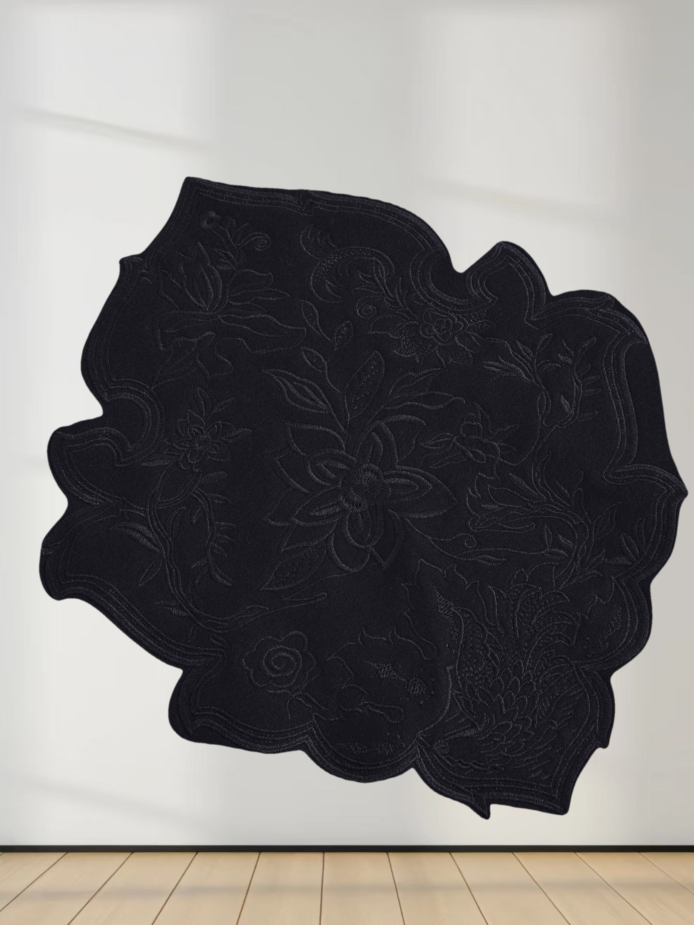 Embroidered Sweatshirt-Black