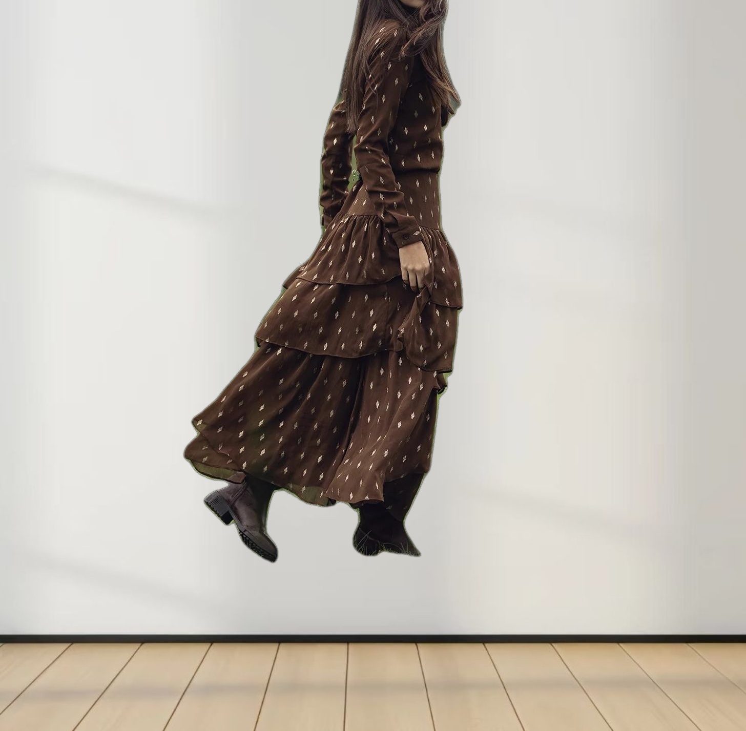 Gold Brush Blouse-Brown