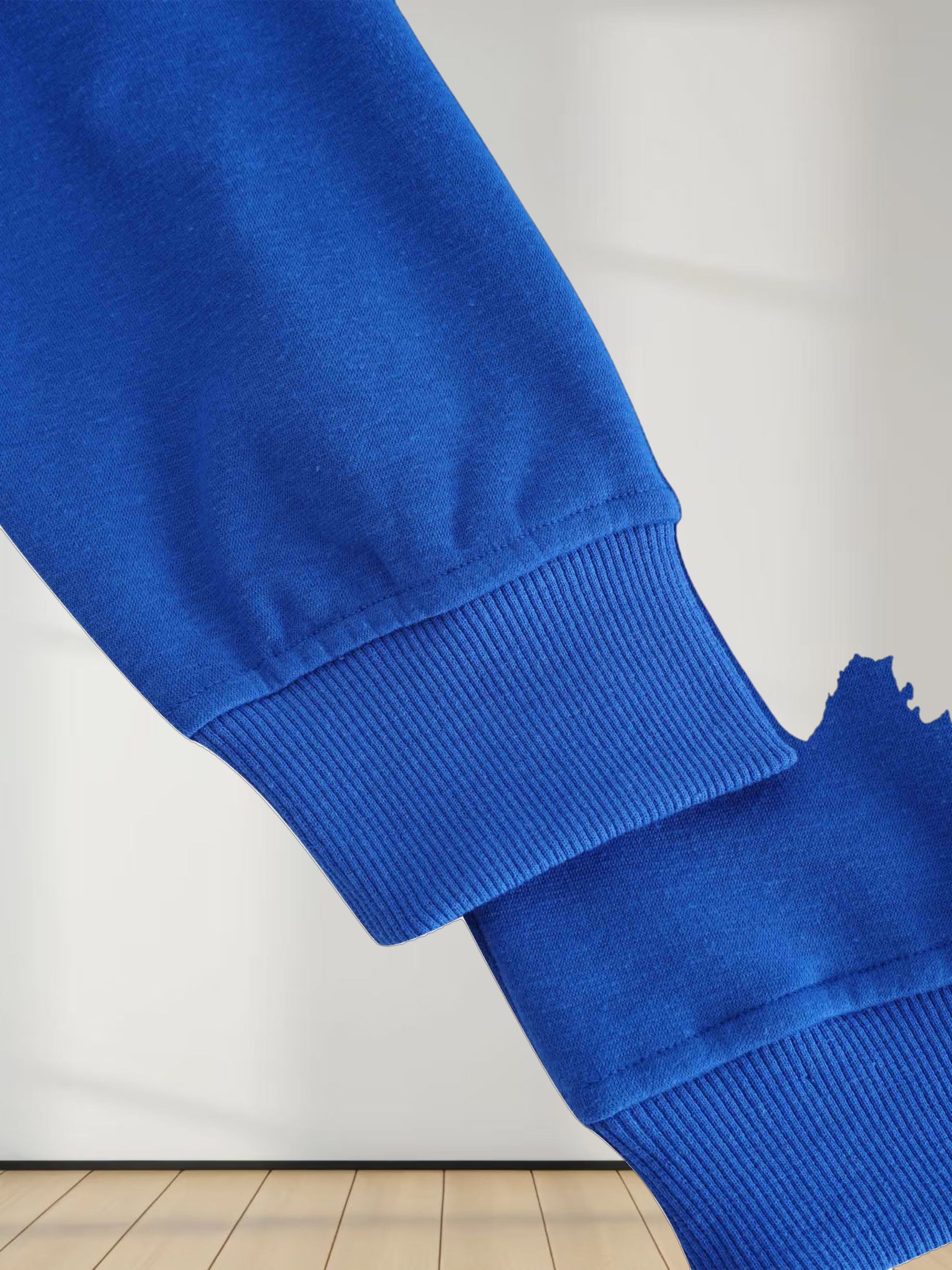 Embroidered Sweatshirt-Cobalt Blue