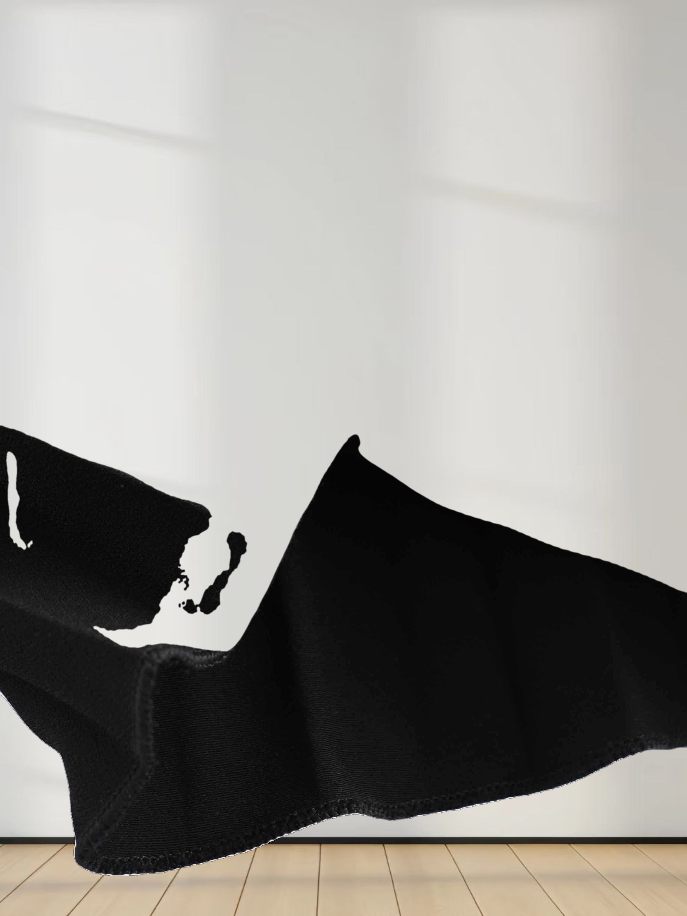 Crepe Pleated Maxi Skirt-Black