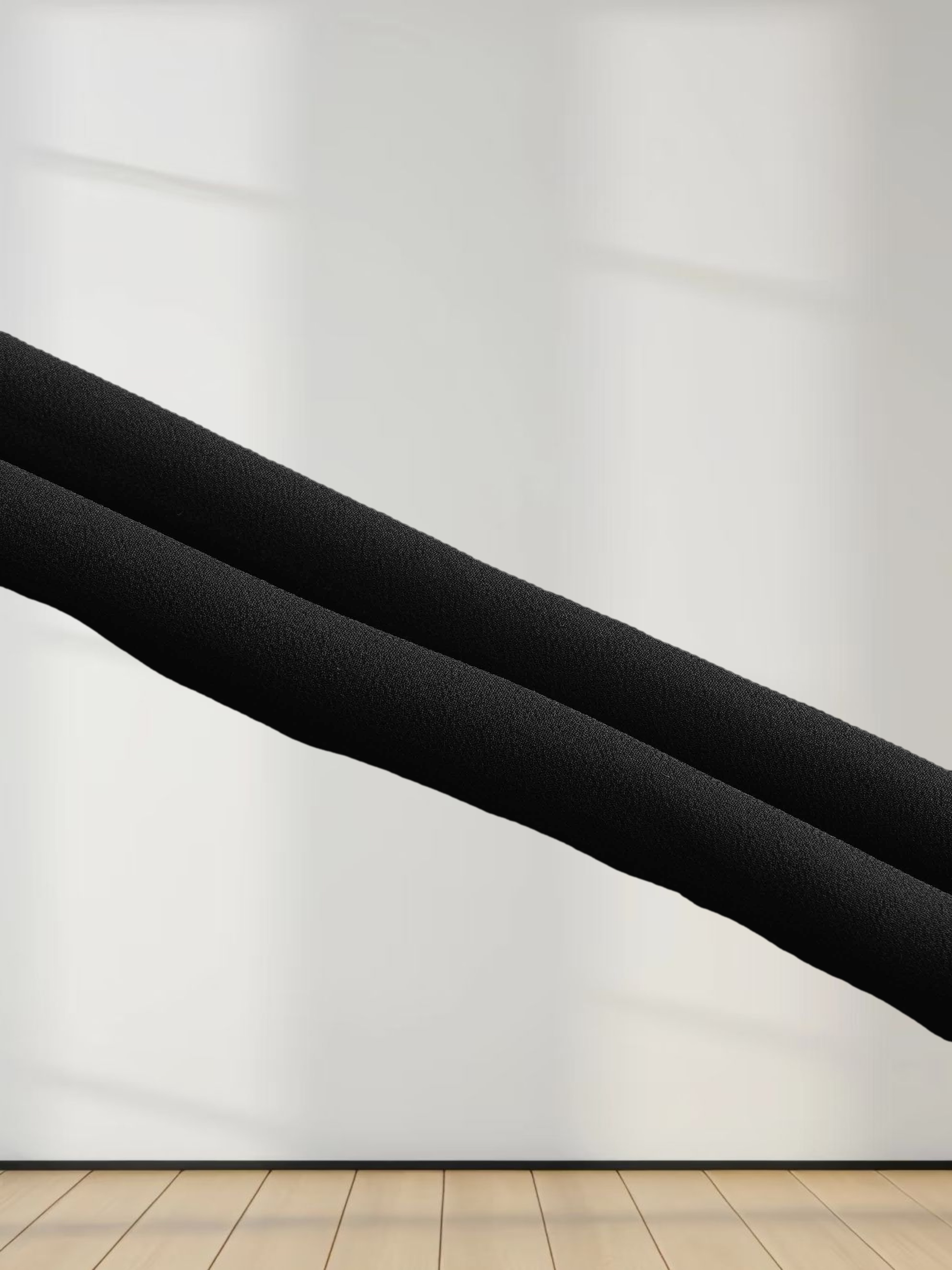 Ruffle Trim Maternity Dress-Black