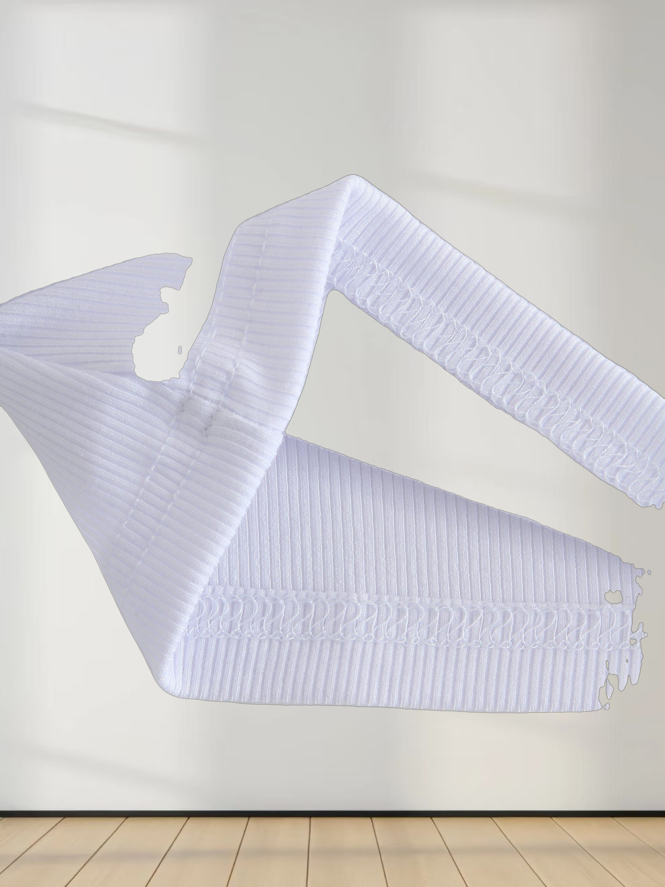 CLASSIC RIBBED CREW TEE LS-WHITE