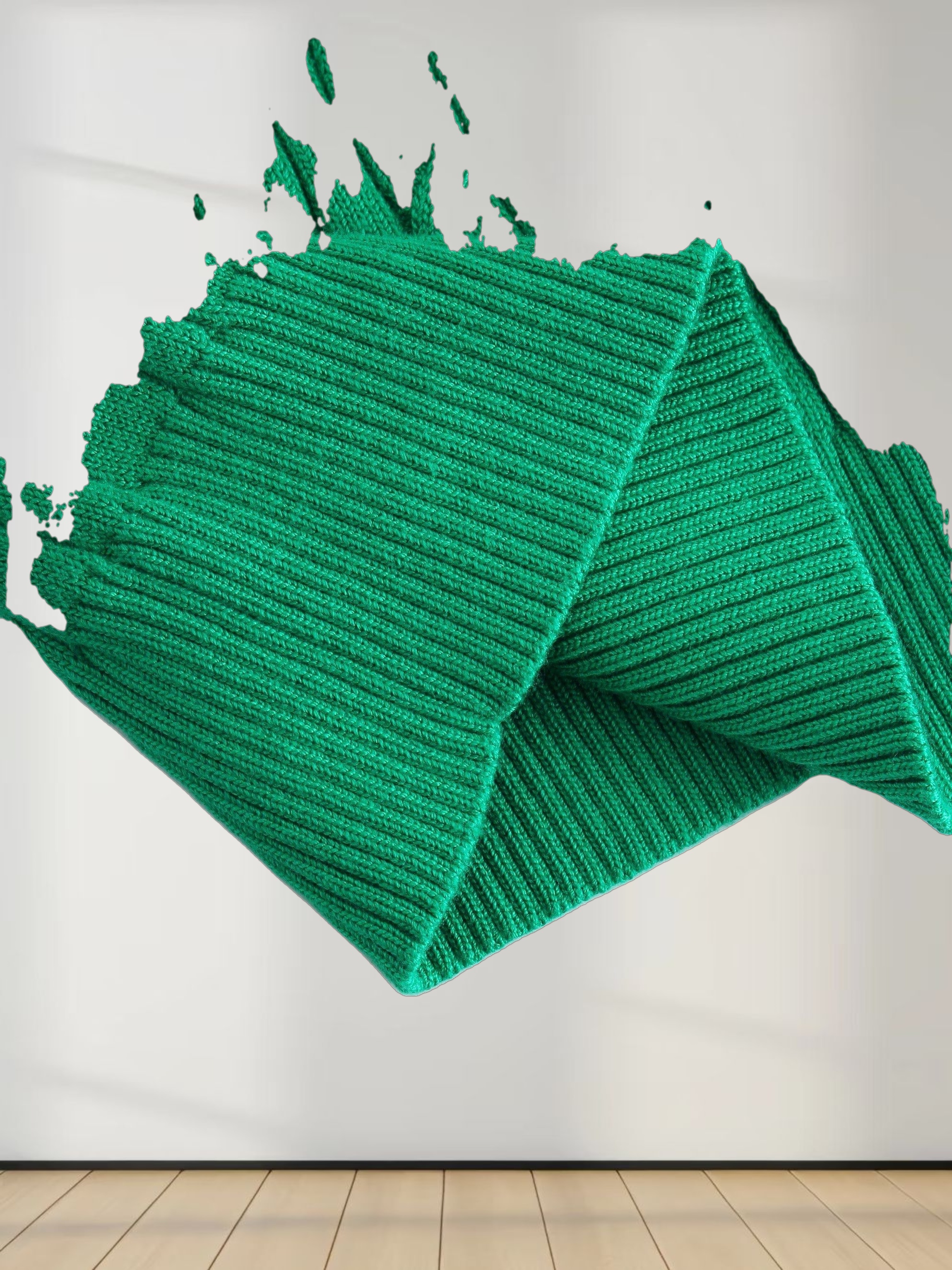 Knit Cable Sweater-Kelly Green