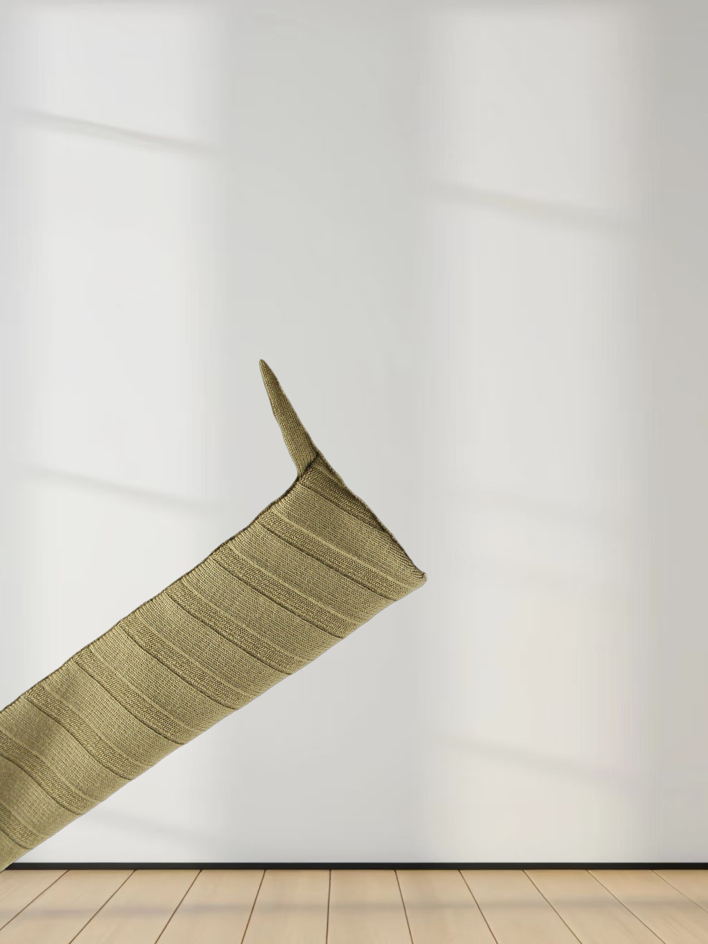 Ribbed High V Bomber-Olive