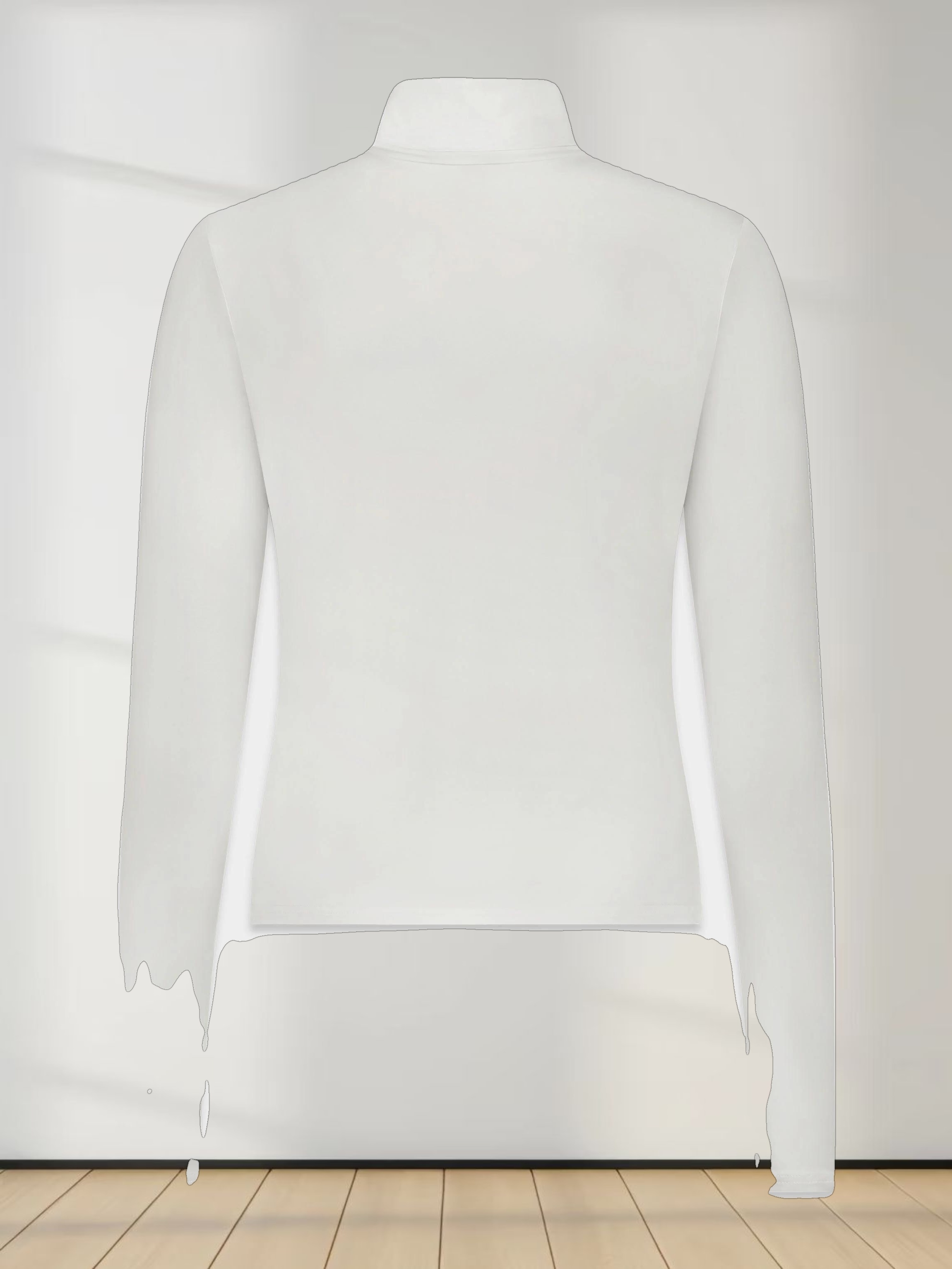 MODAL TURTLENECK LONG SLEEVE-CREAM