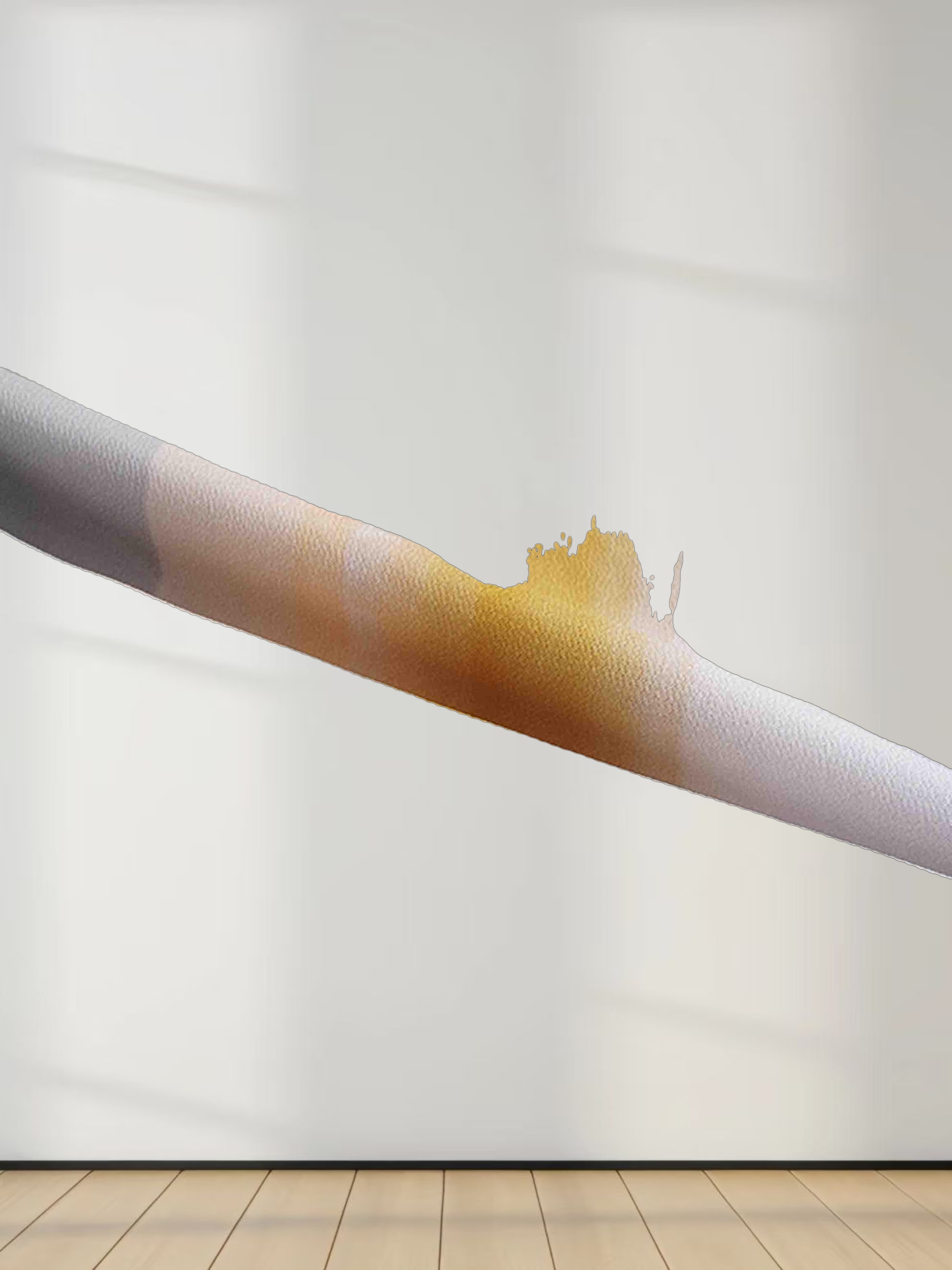 Pleated Tiered Maxi Dress-Striped Ombre