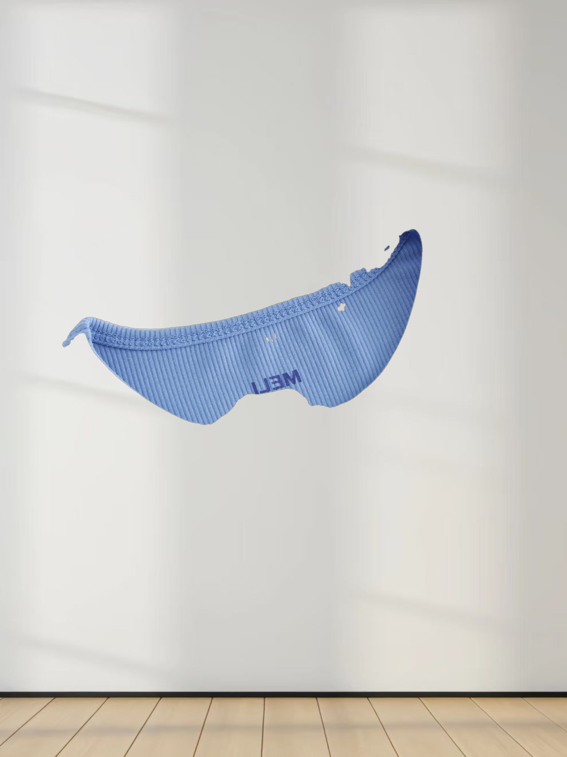 Crew Ribbed Dolman-Ocean Blue