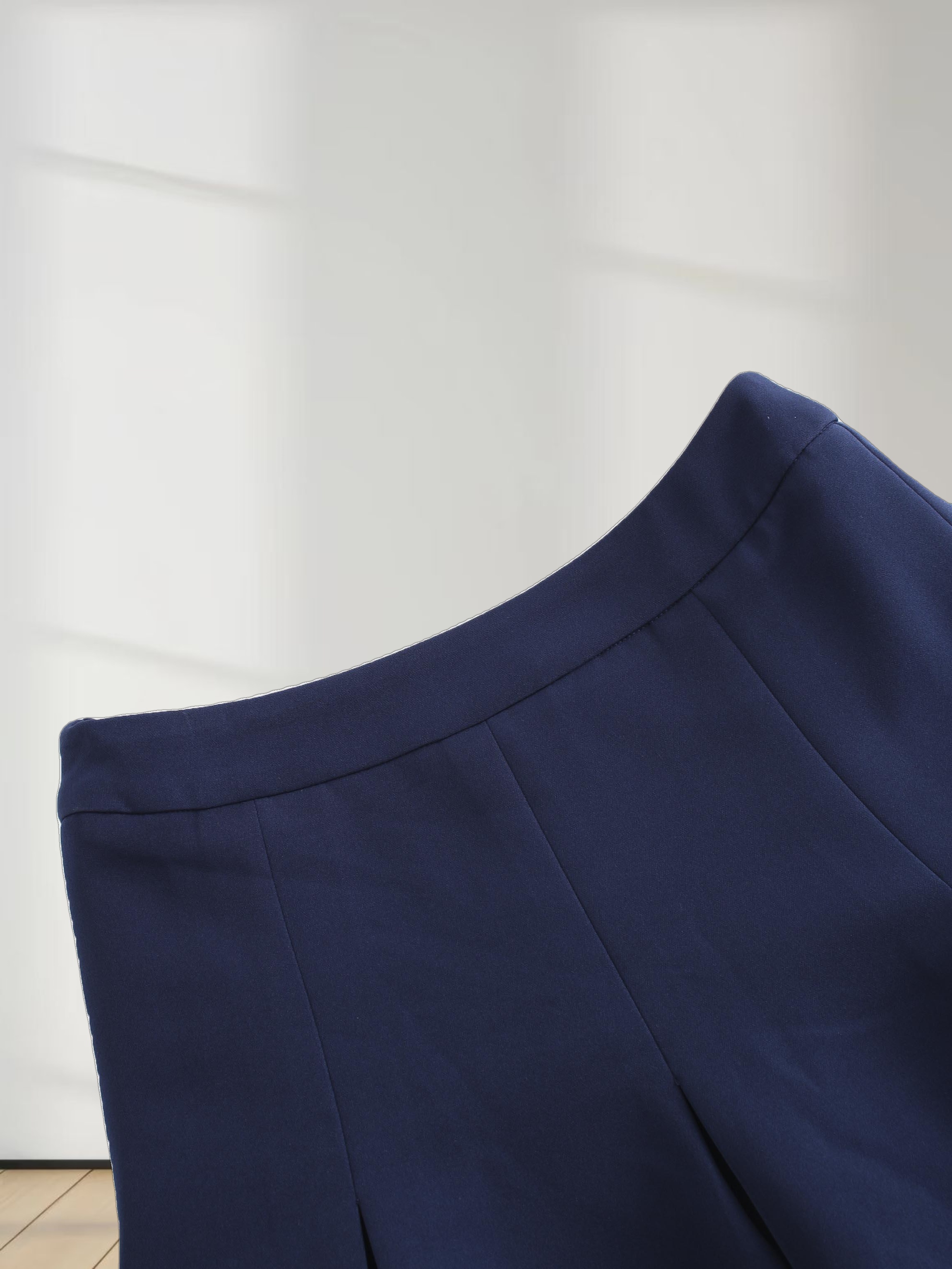 The Celina Pleat Skirt-Navy
