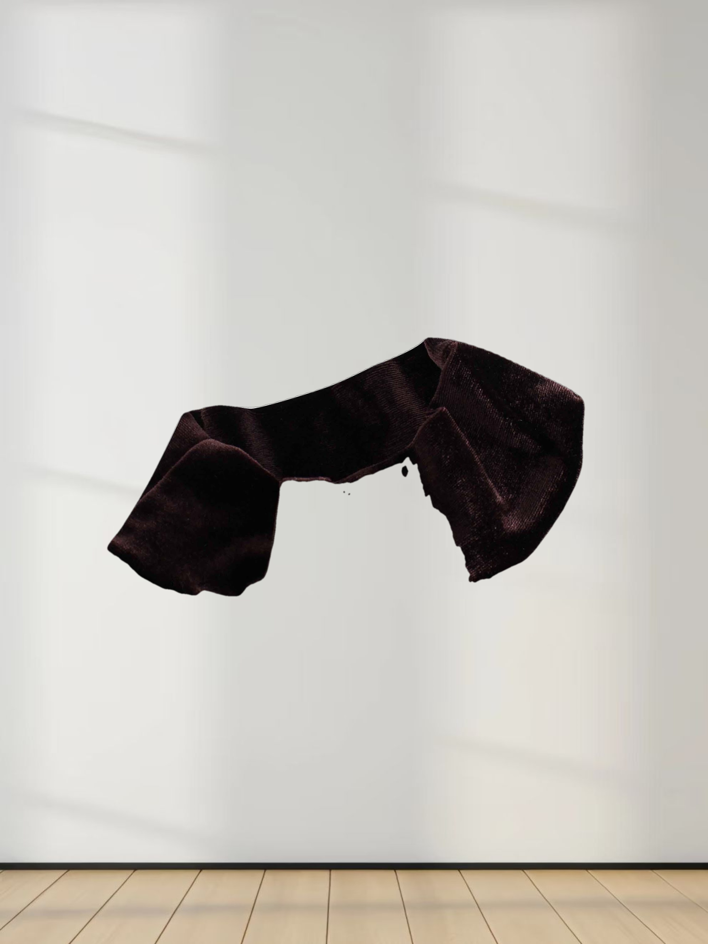 Velour Mock Neck Turtleneck-Brown