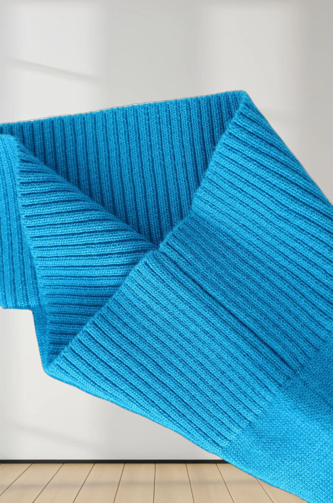 Basic Crew Sweater 3Q-Cerulian