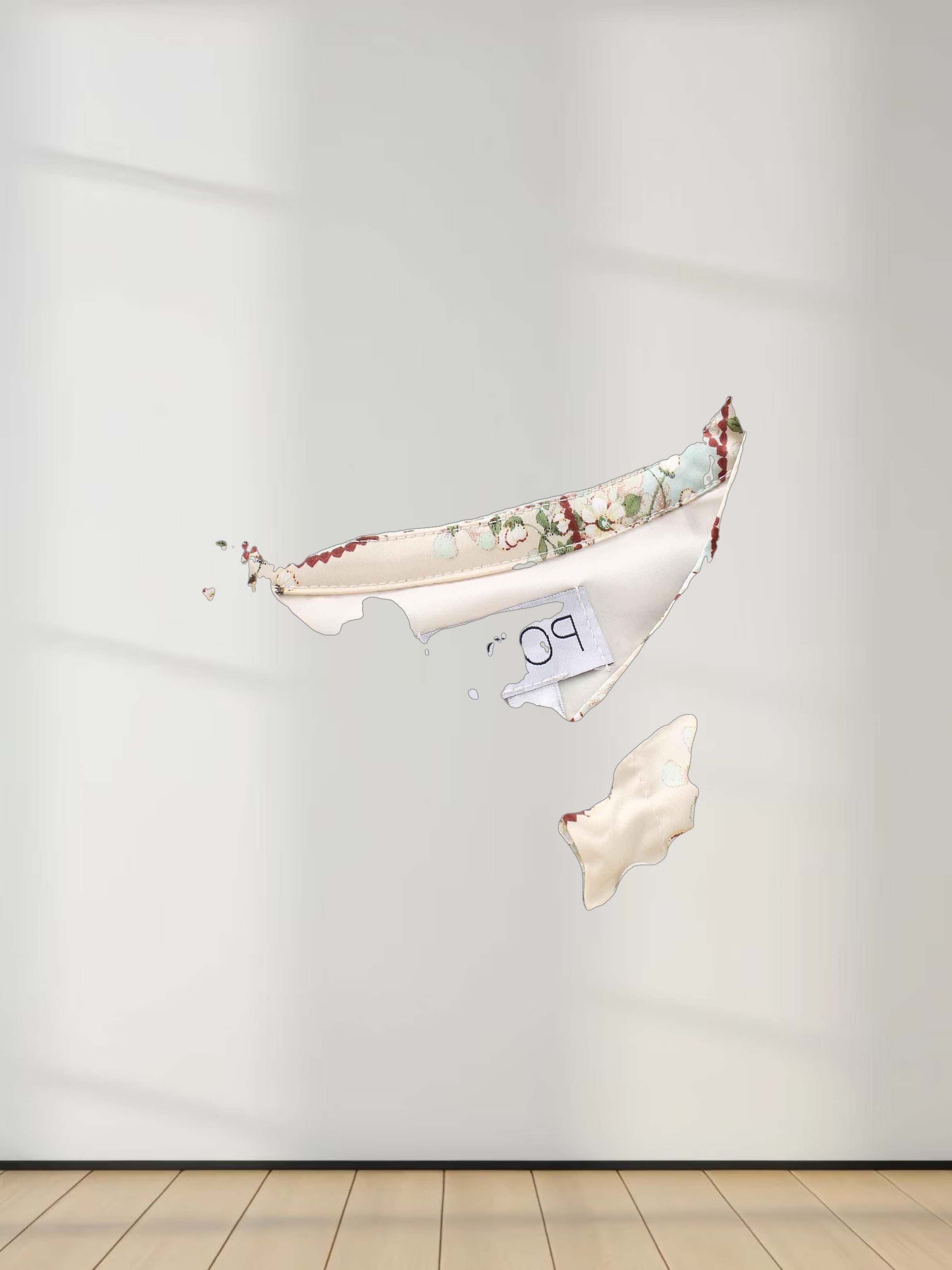 Button Down Flare Dress-Mint Floral Patchwork