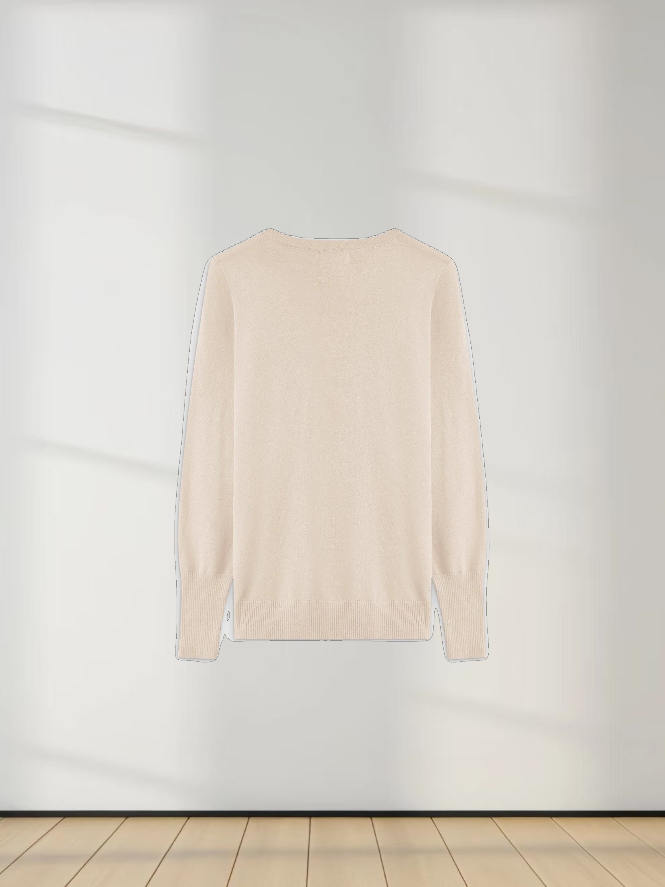 Basic Crew Sweater LS-Ivory