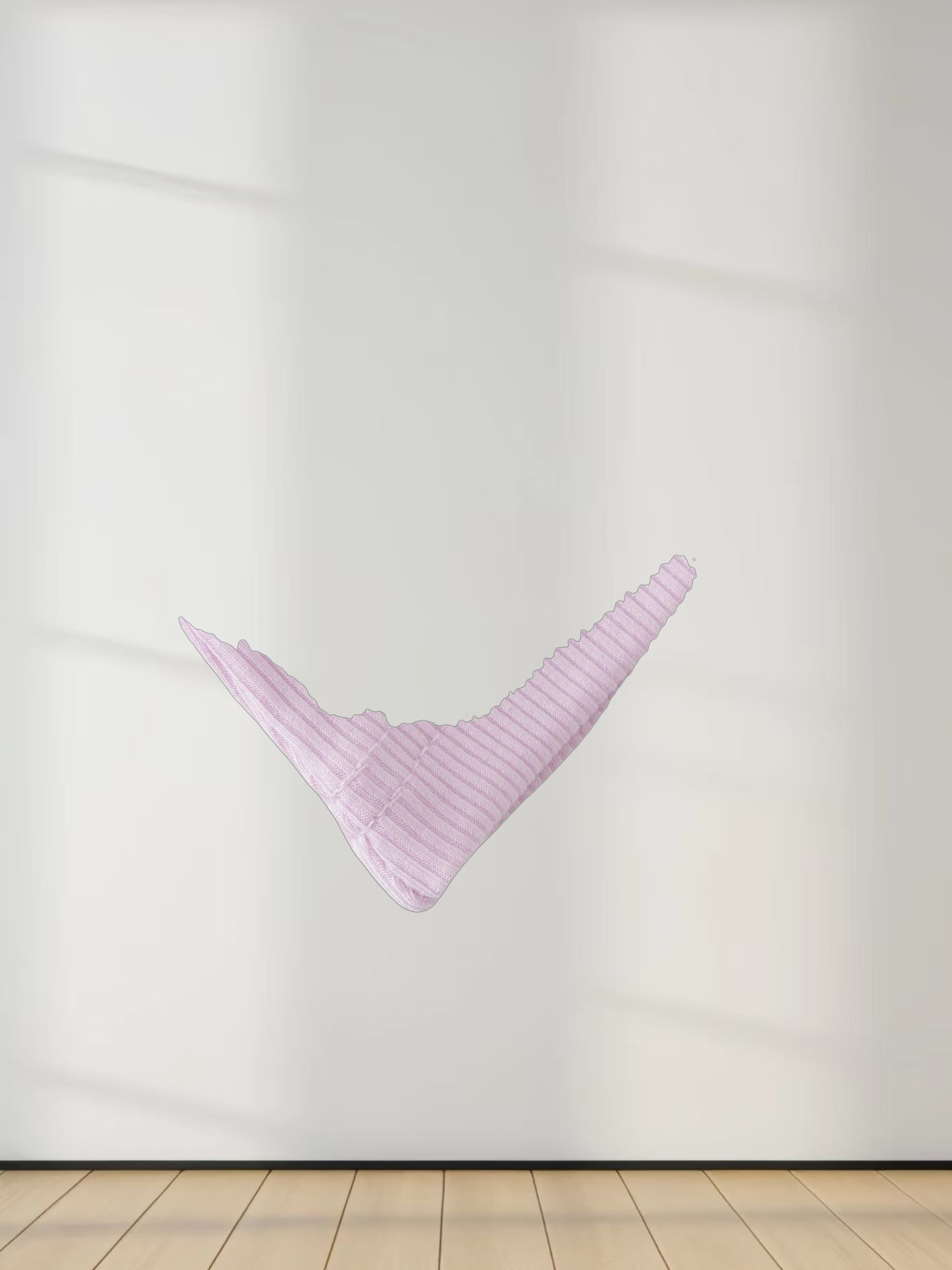 High V Ribbed Tee LS-Lavender