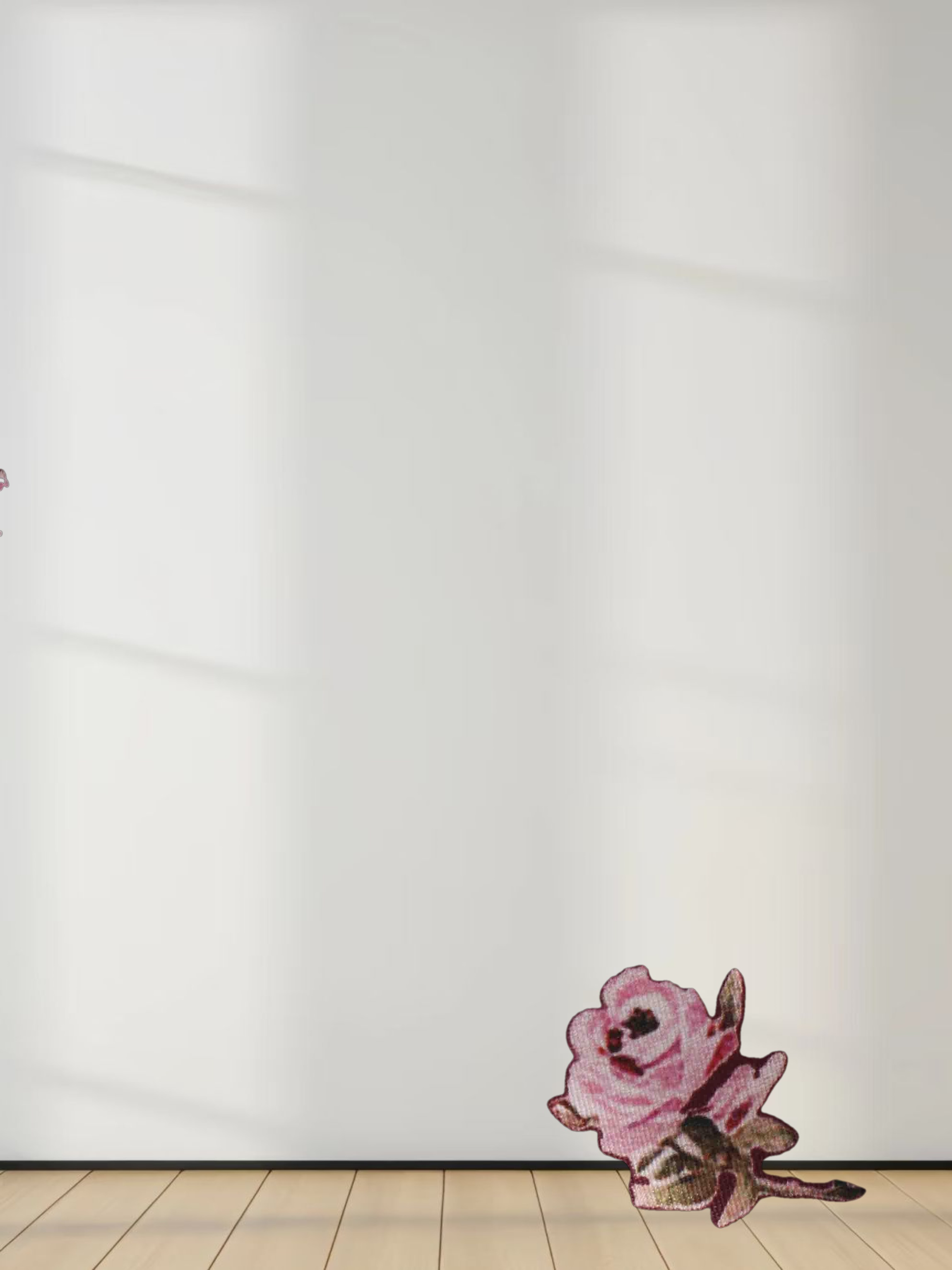 Pleated Bottom Slip Dress-Burgundy Floral