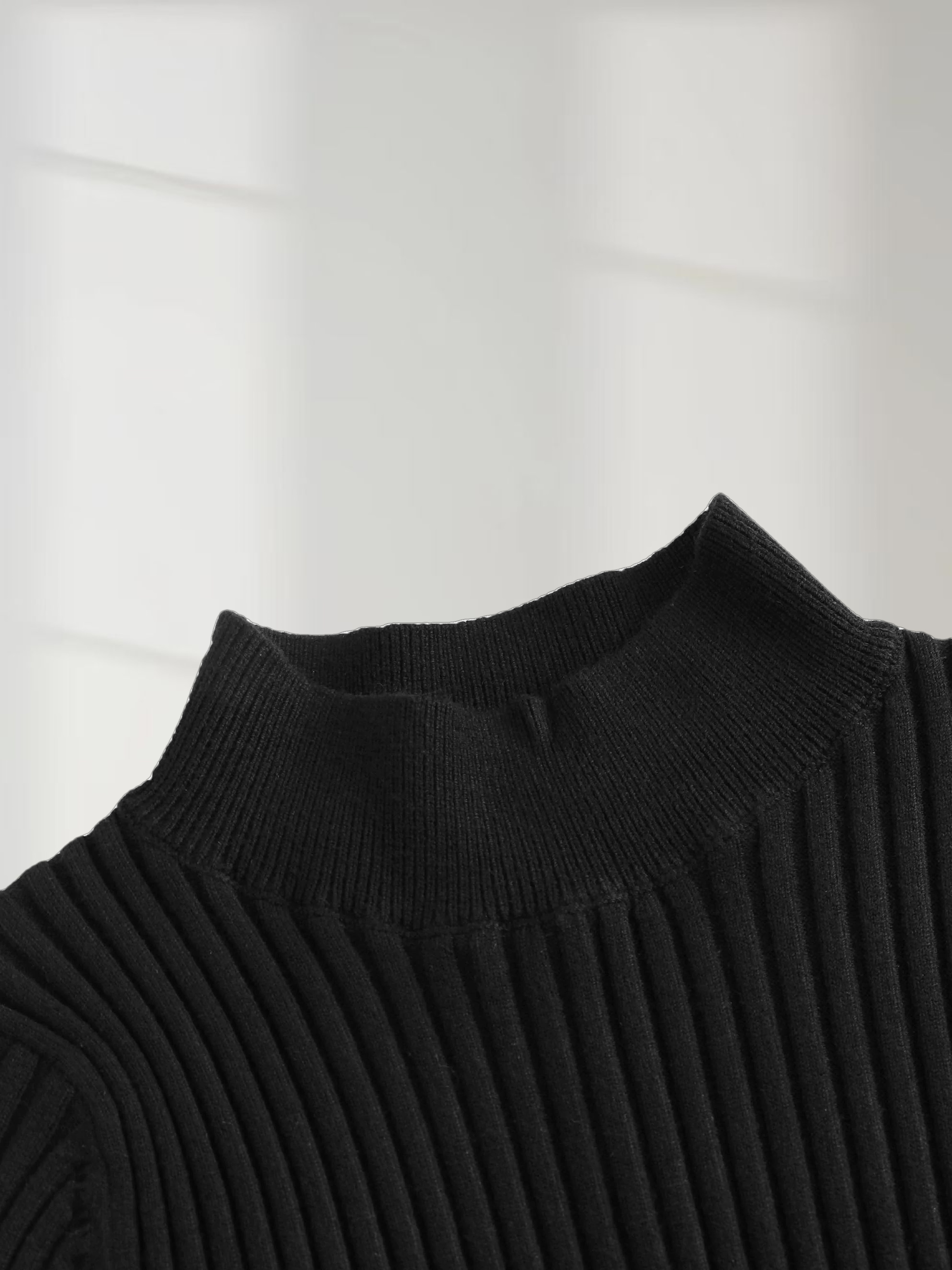 Crepe Bottom Dress-Black/Black